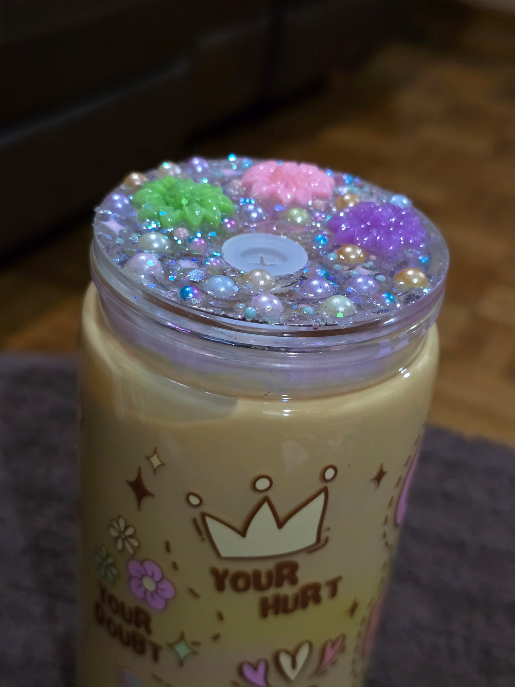 16oz Acrylic God is Much Bigger Than Milky Tumbler
