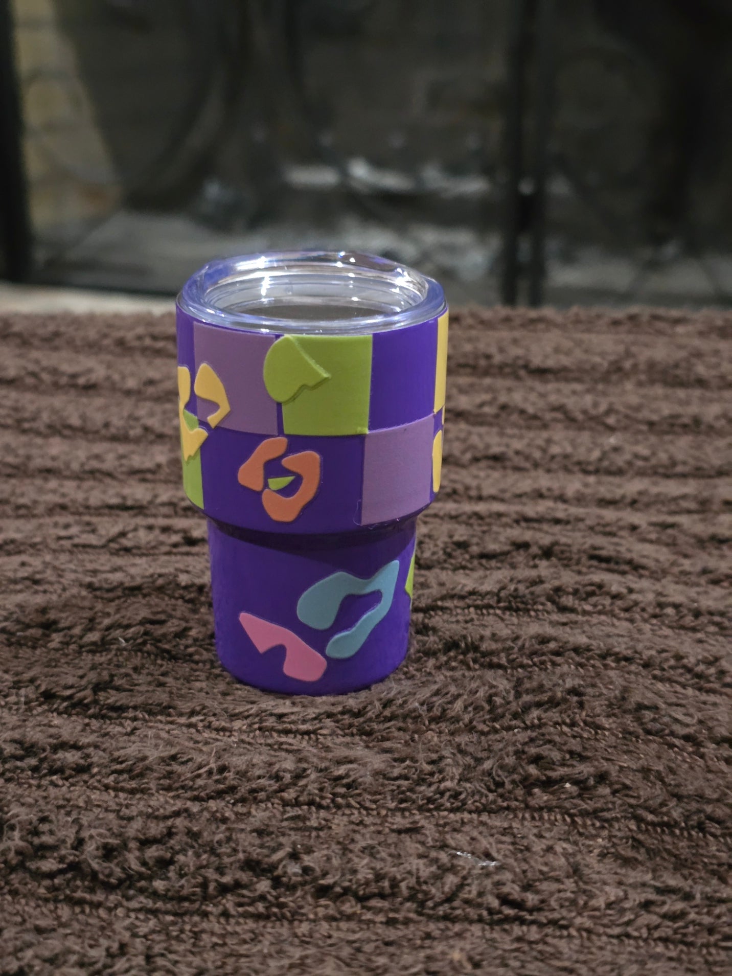 3oz Purple & Yellow Mini Stainless-Steel Tumbler