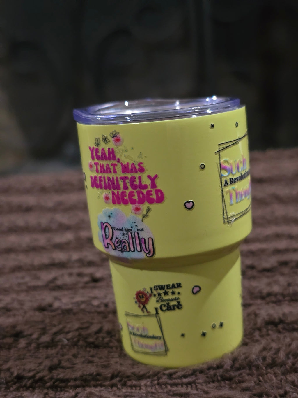 3oz "Coffee Now, Wine Later" Mini Stainless-Steel Tumbler