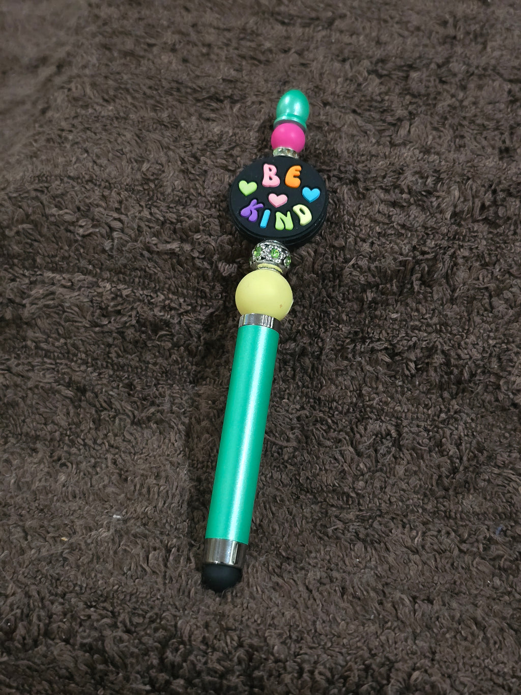 #25 Beaded "Be Kind" Stylus/Ink Pen
