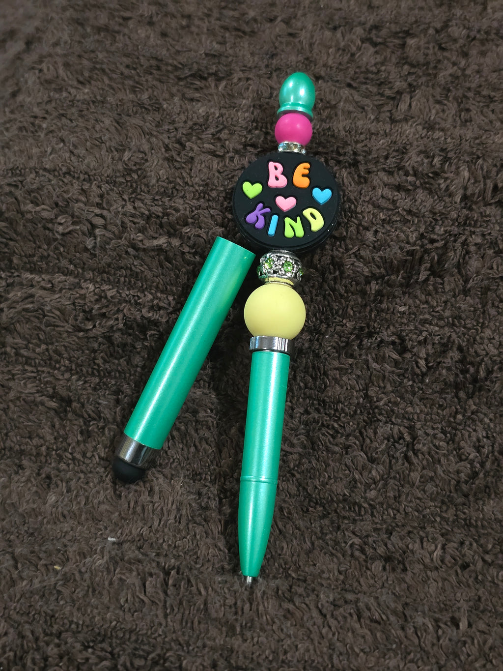 #25 Beaded "Be Kind" Stylus/Ink Pen