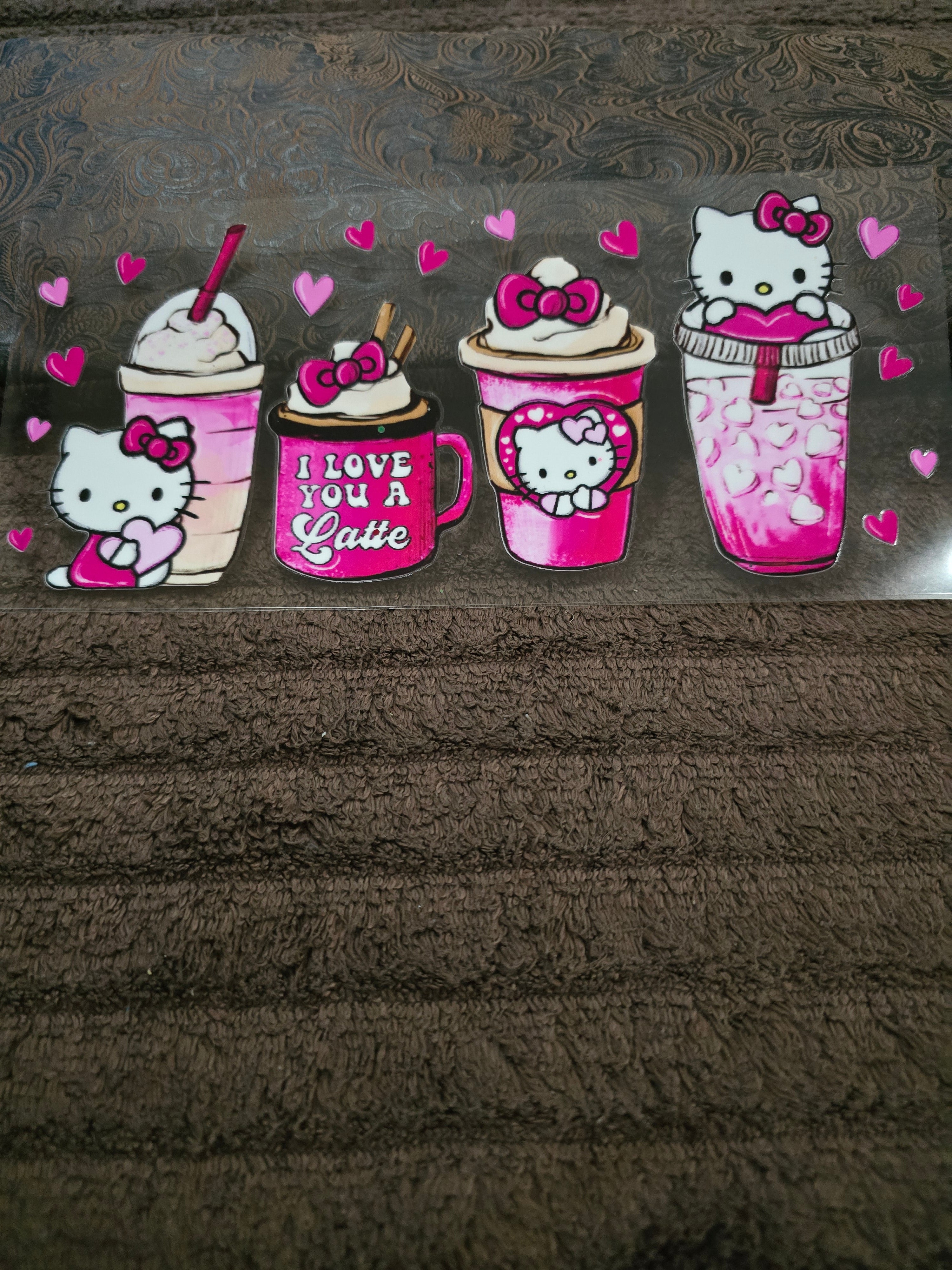 #15 "HK I Love you A Latte" UVDTF Decal