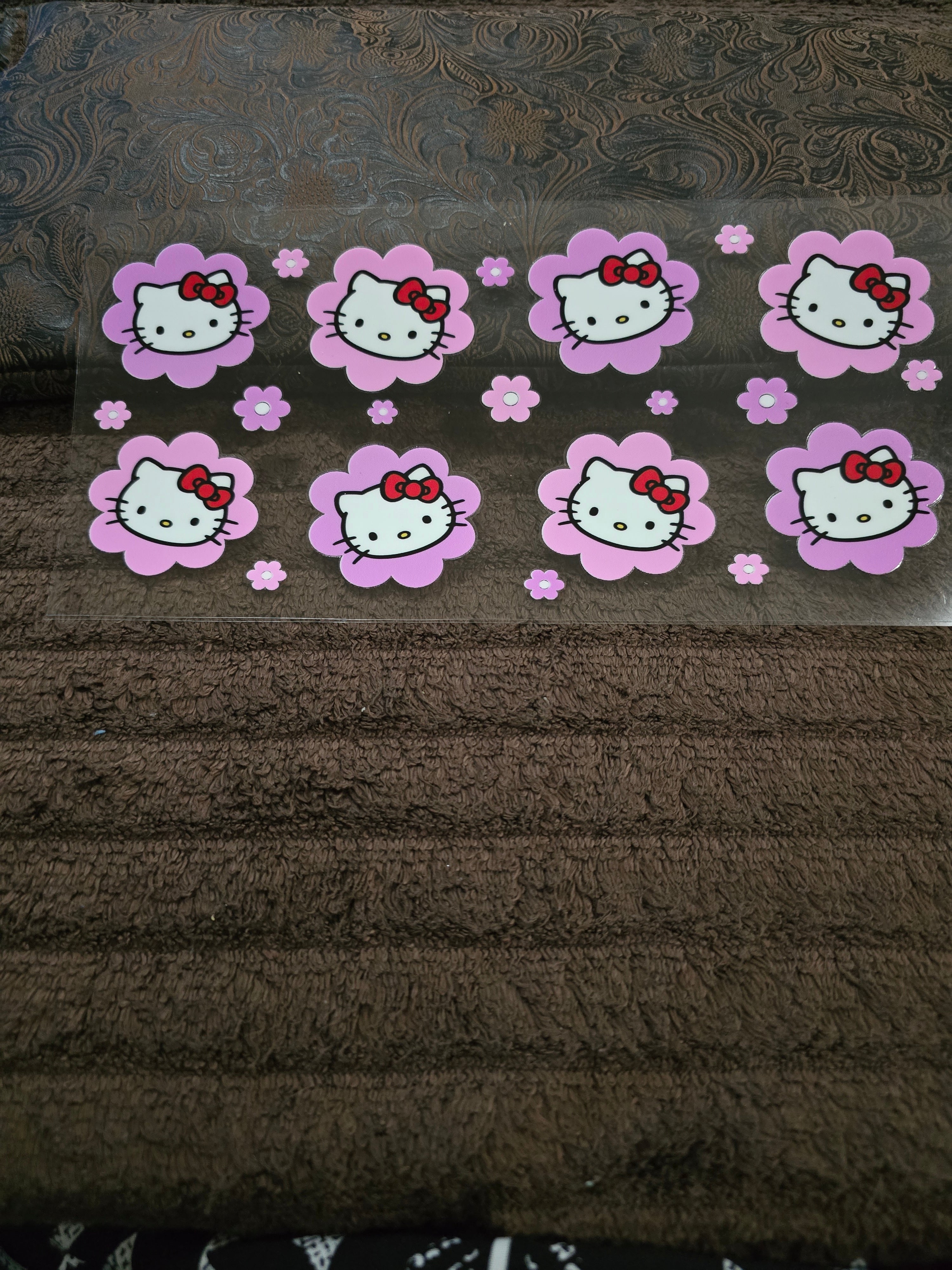 #19 "Flower Kitty" UVDTF Decal