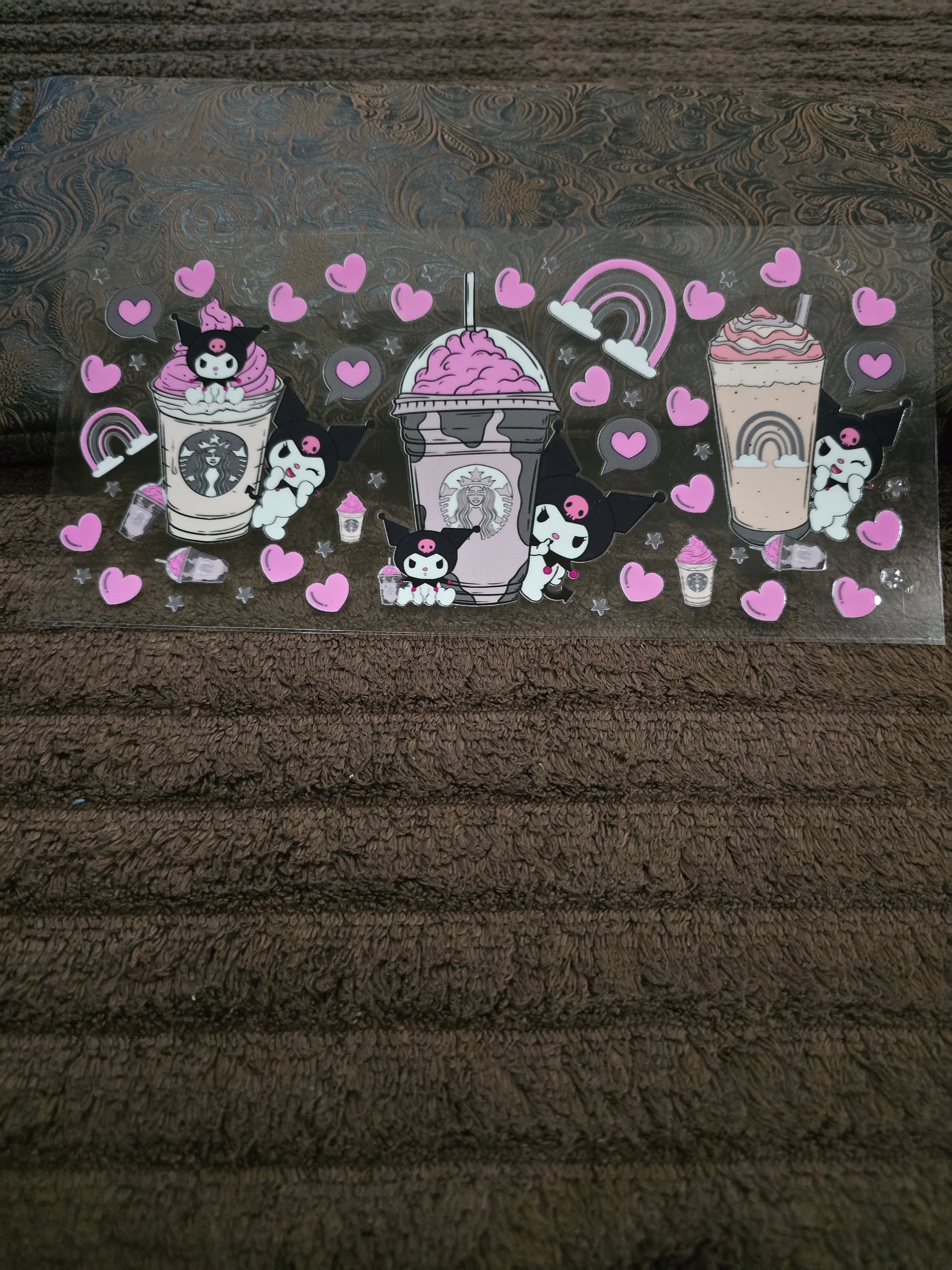 #22 "💀 Kuromi Coffee Lover" UVDTF Decal