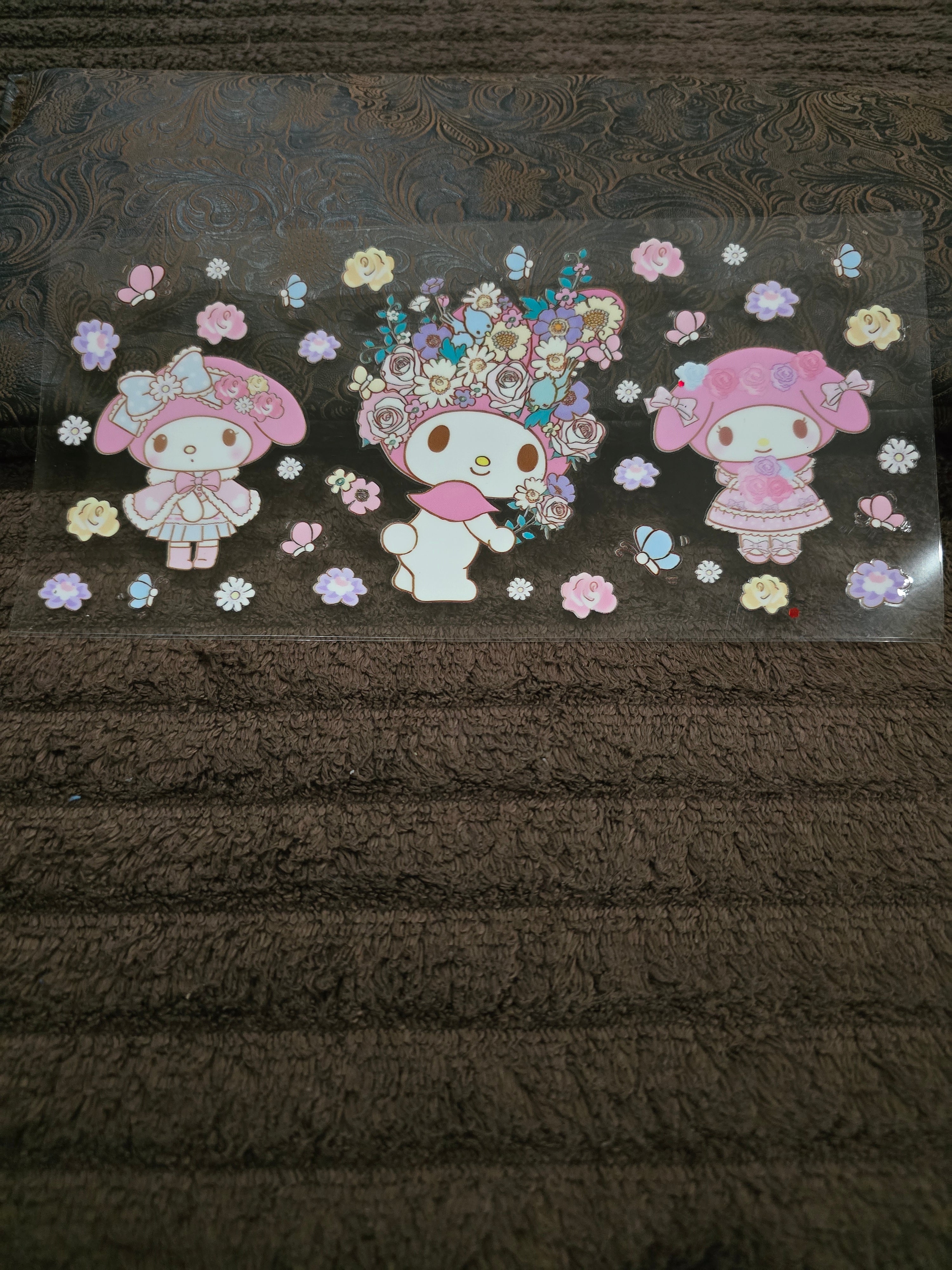 #25 "Floral Melody Trio" UVDTF Decal