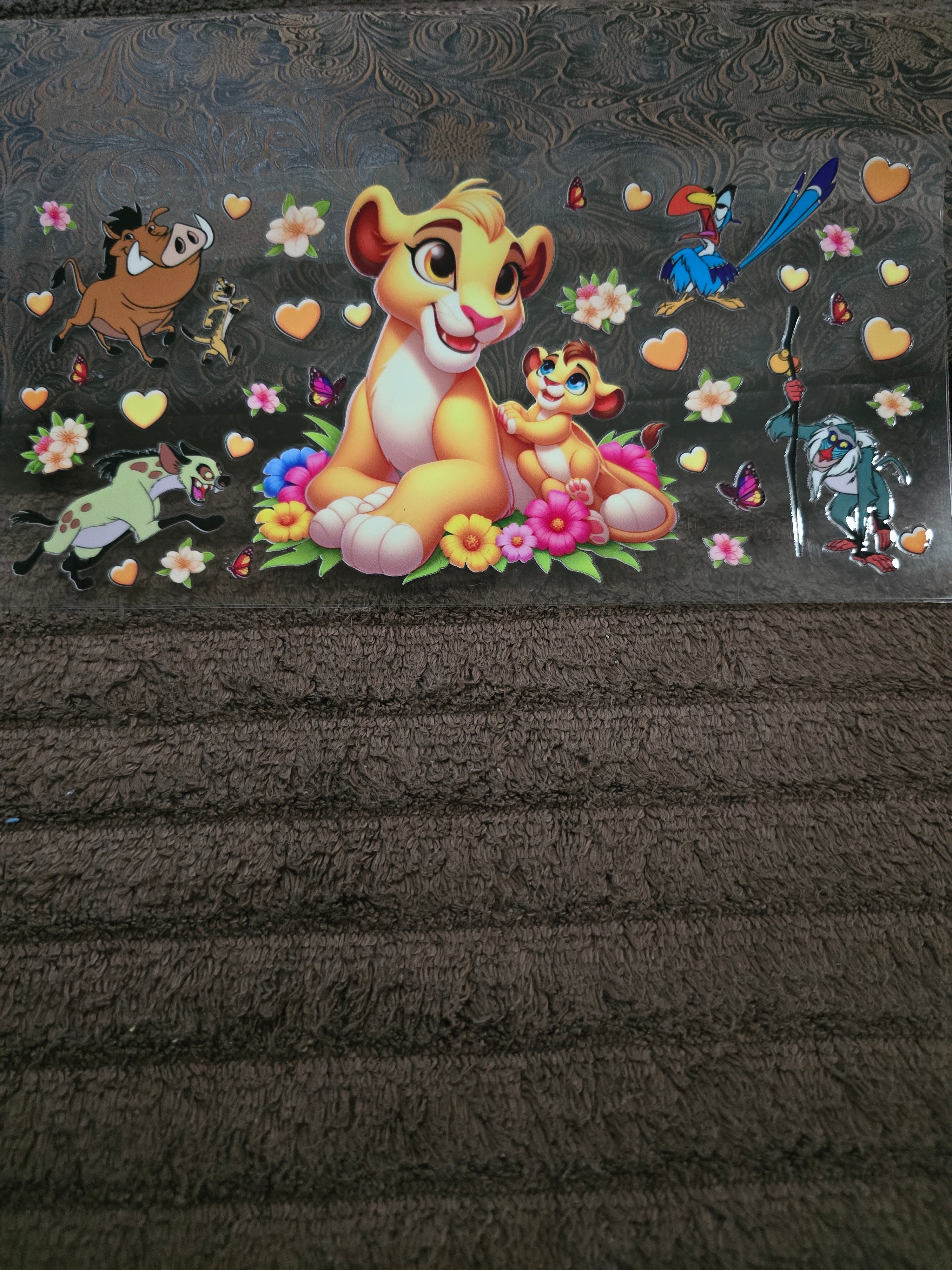 #120 "The Lion Cubs Family" UVDTF Decal