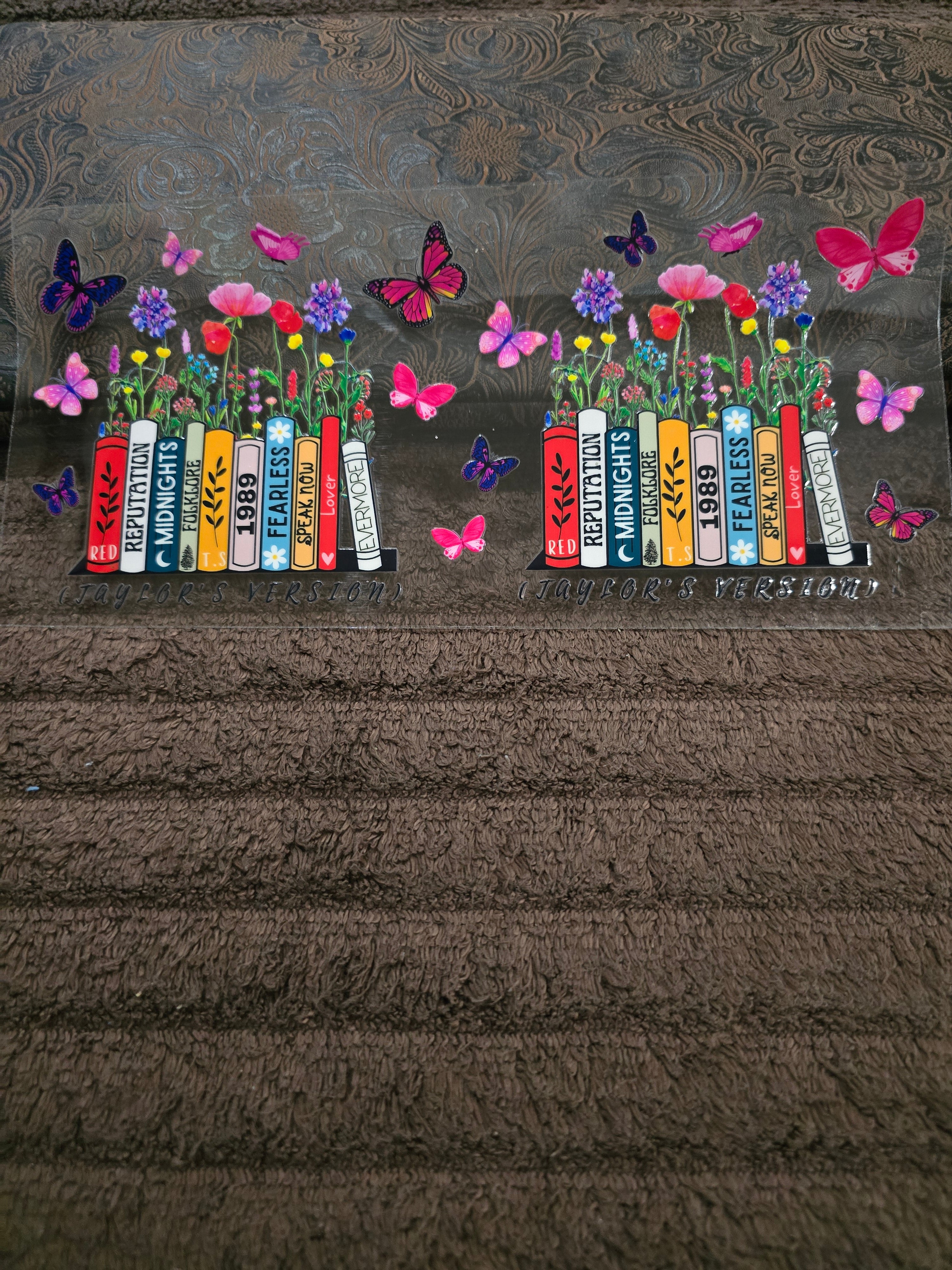 #122 "Butterflies & Wildflowers" UVDTF Decal