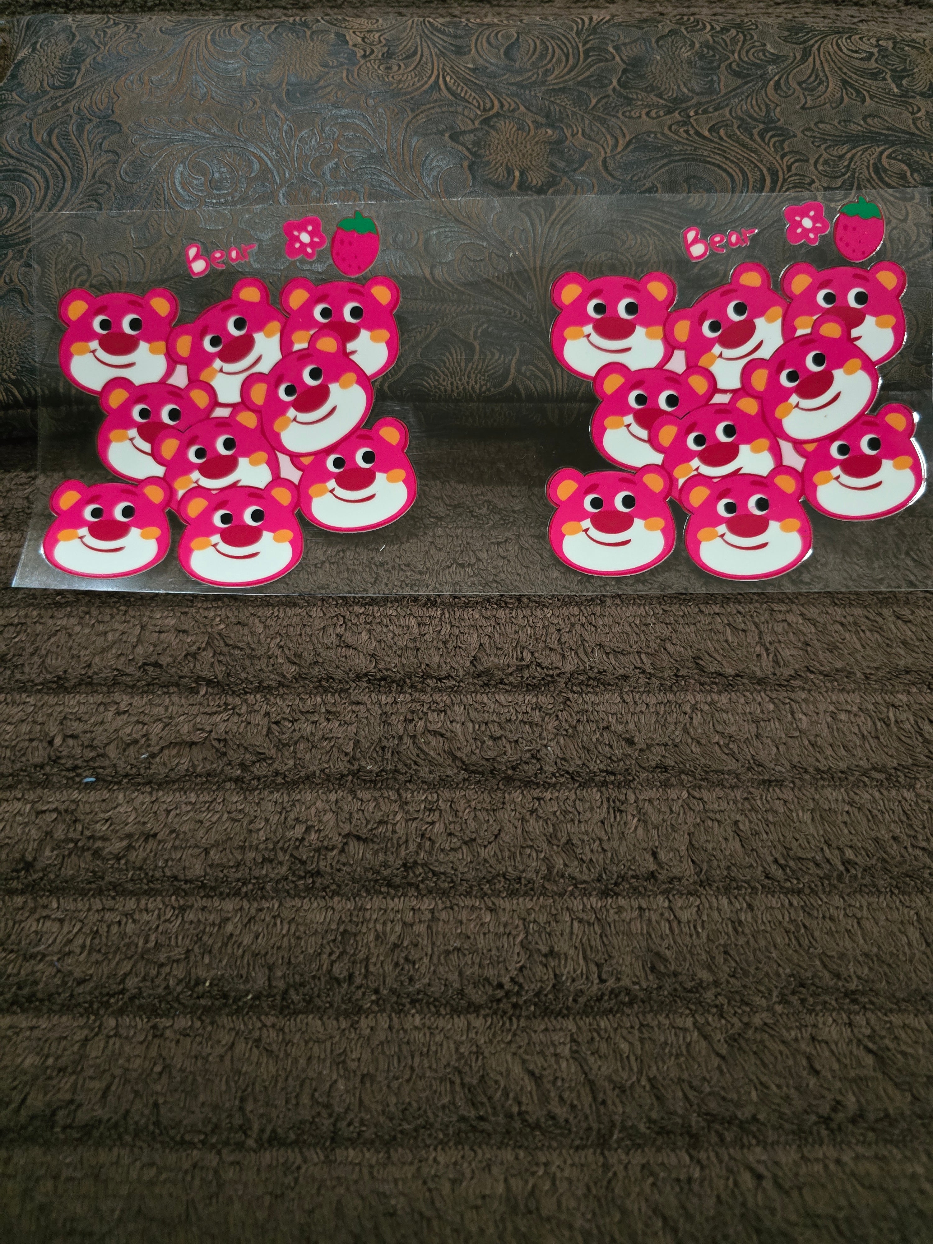 #150 "Cute Strawberry Bear" UVDTF Decal