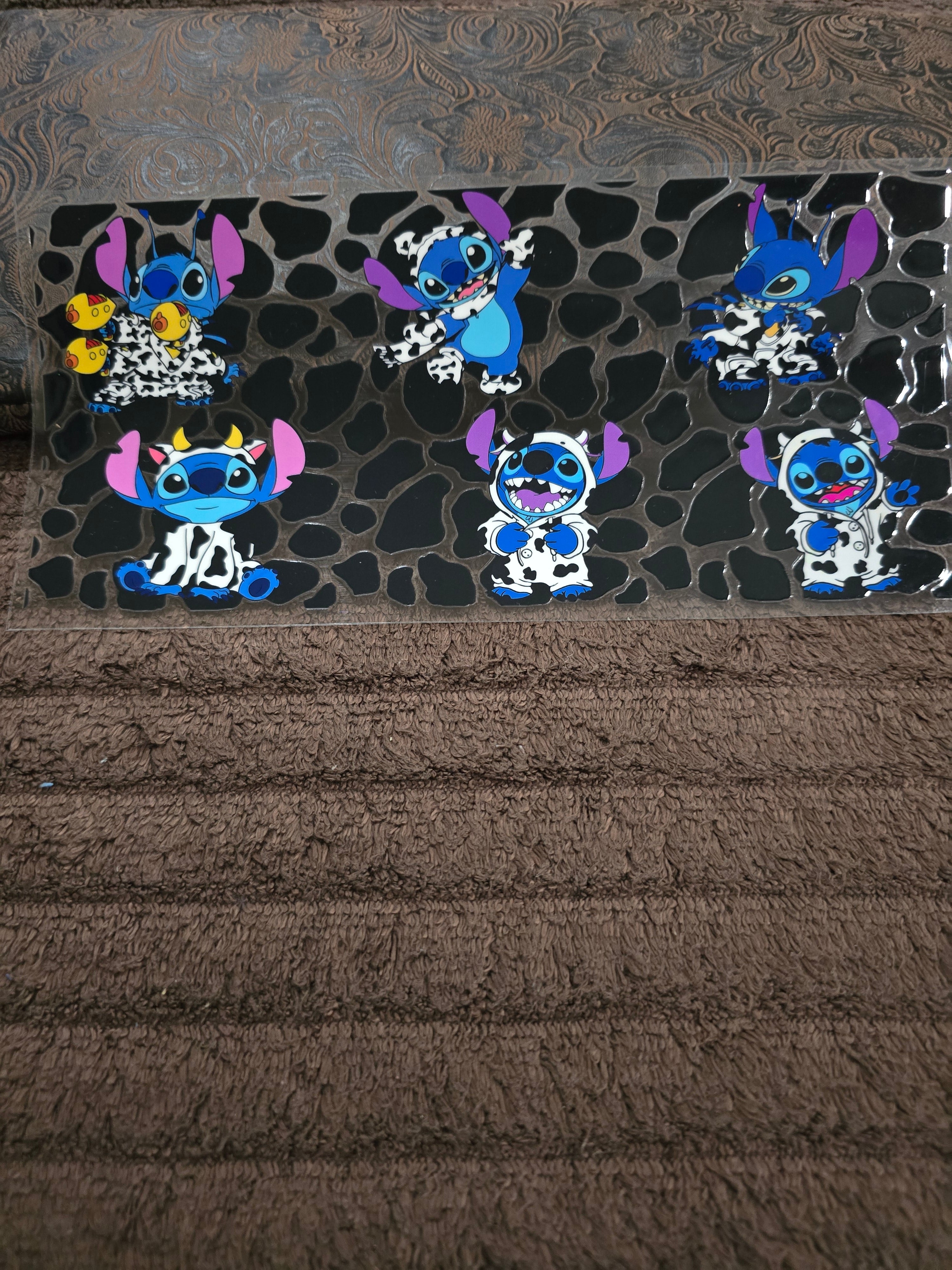 #44 "Cow Print Stitch" UVDTF Decal