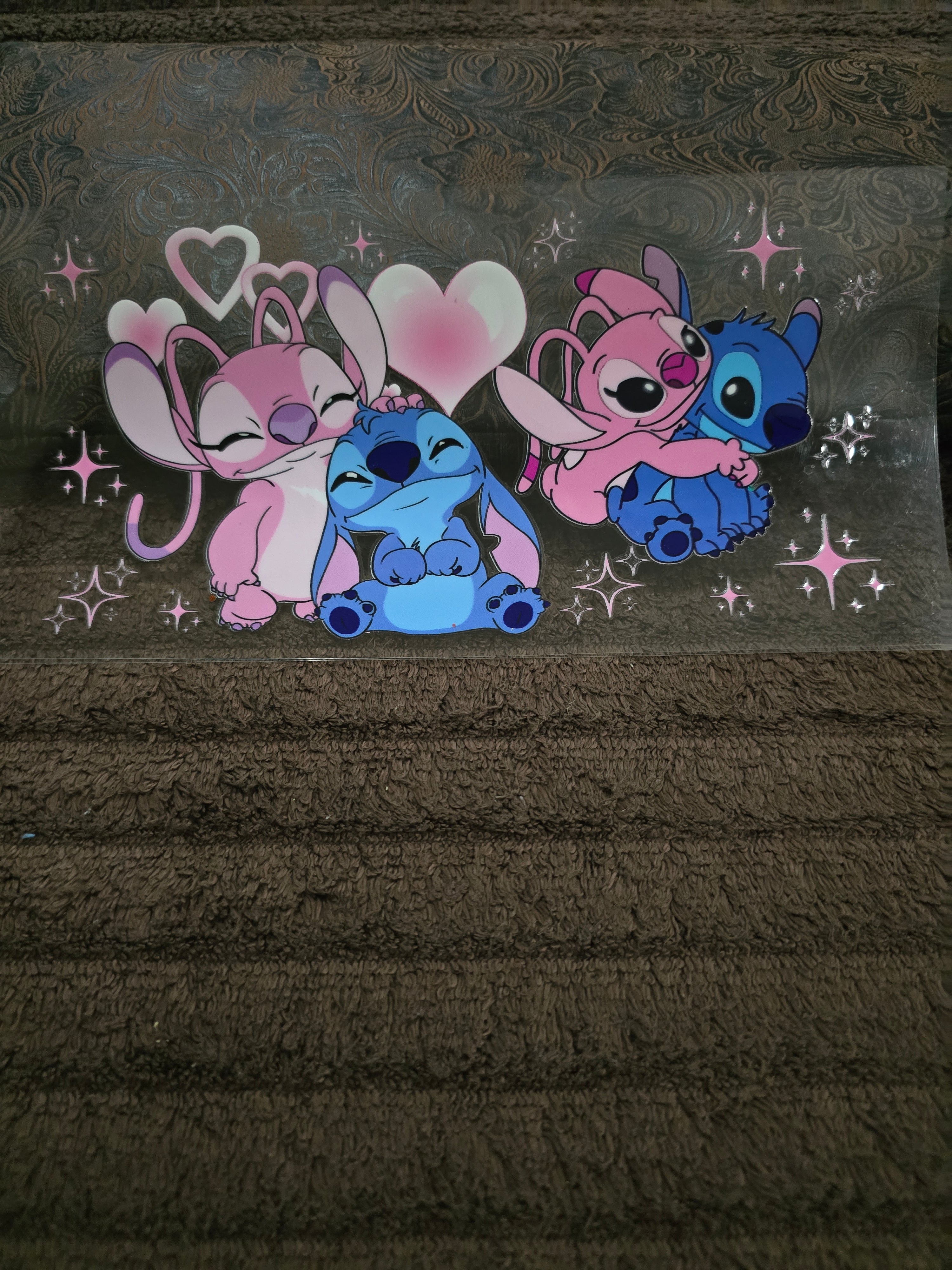 #46 "Stitch Angel Love" UVDTF Decal