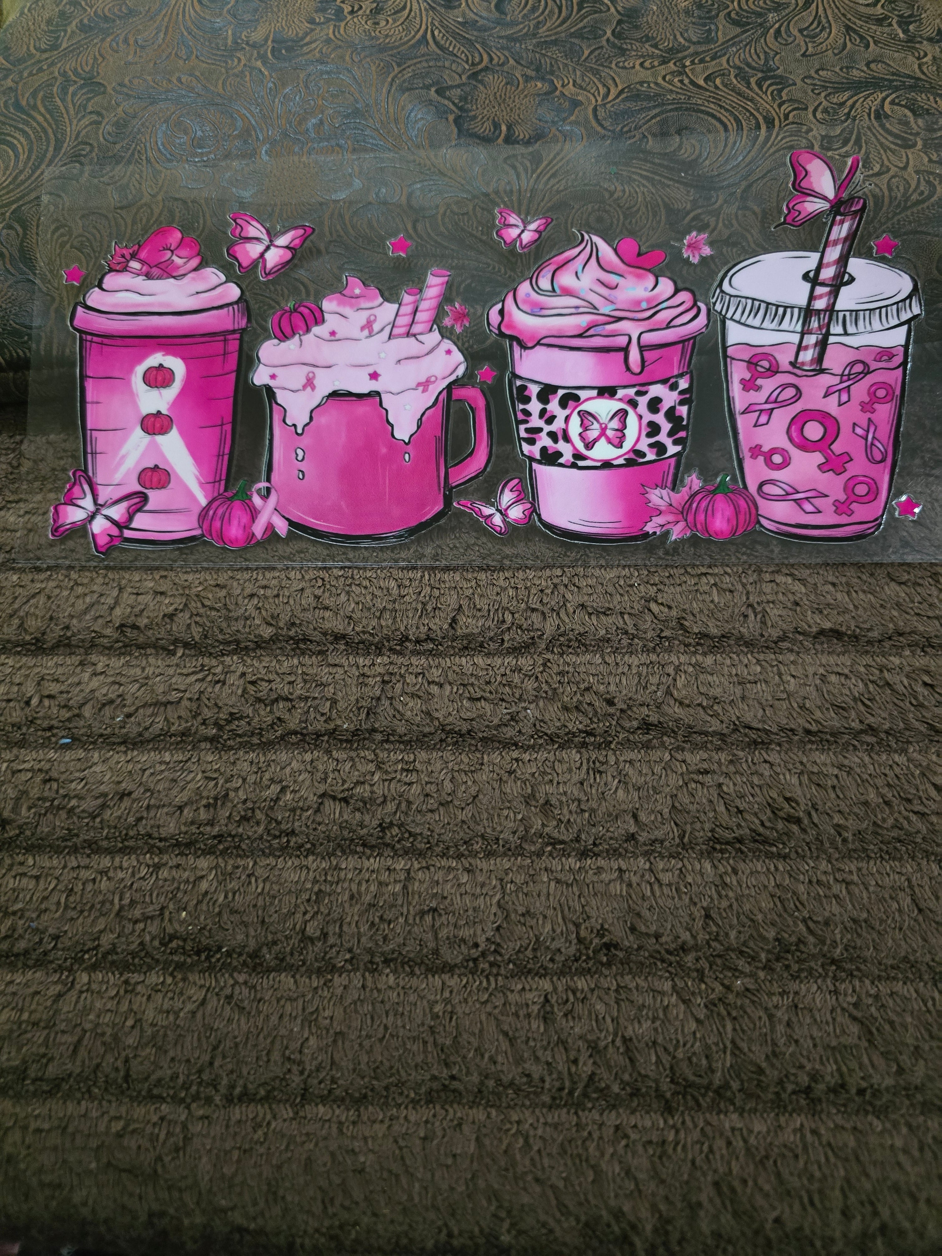 #59 "Pink Awareness Drinks" UVDTF Decal