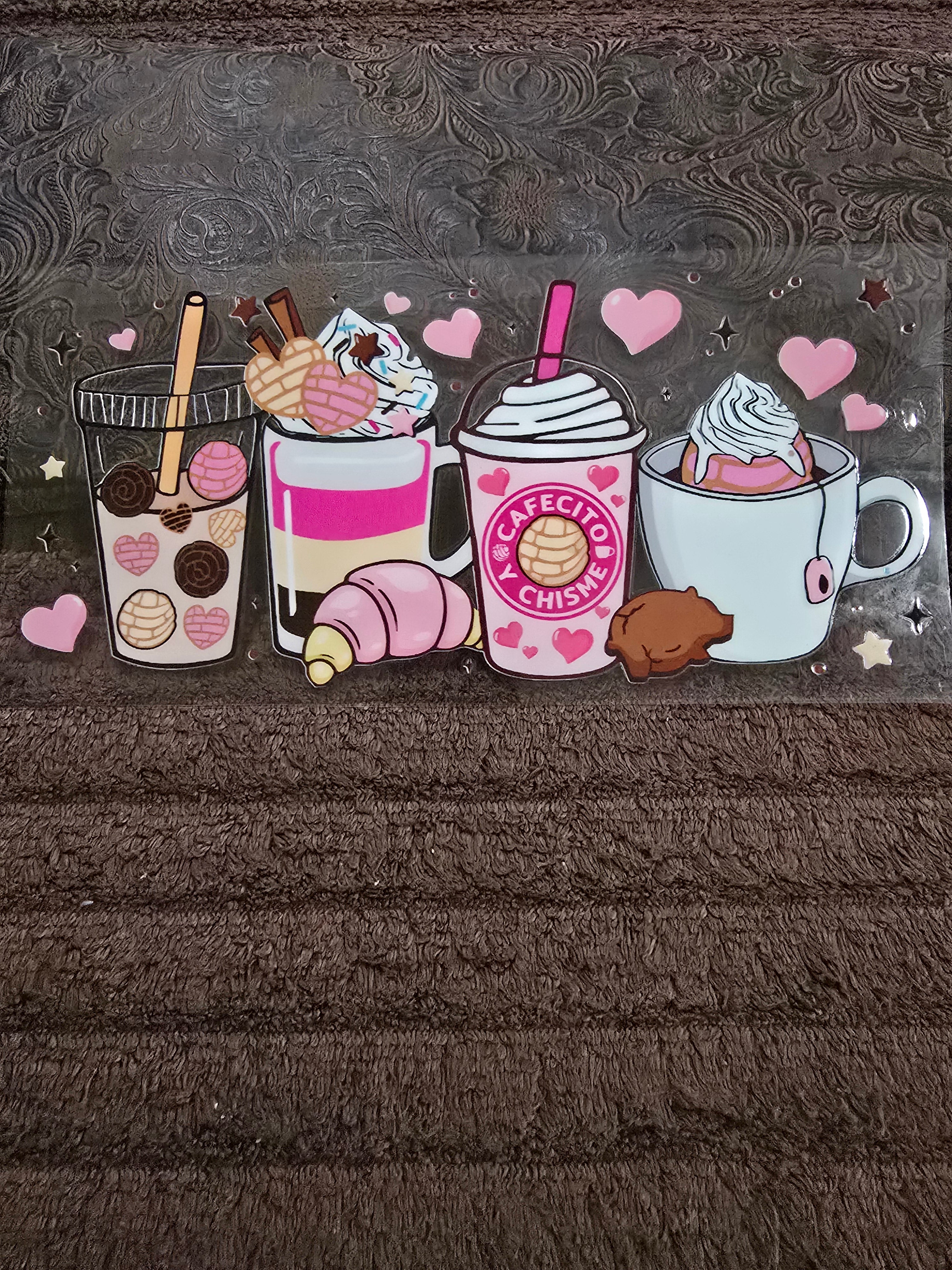 #64 "Coffee & Concha" UVDTF Decal