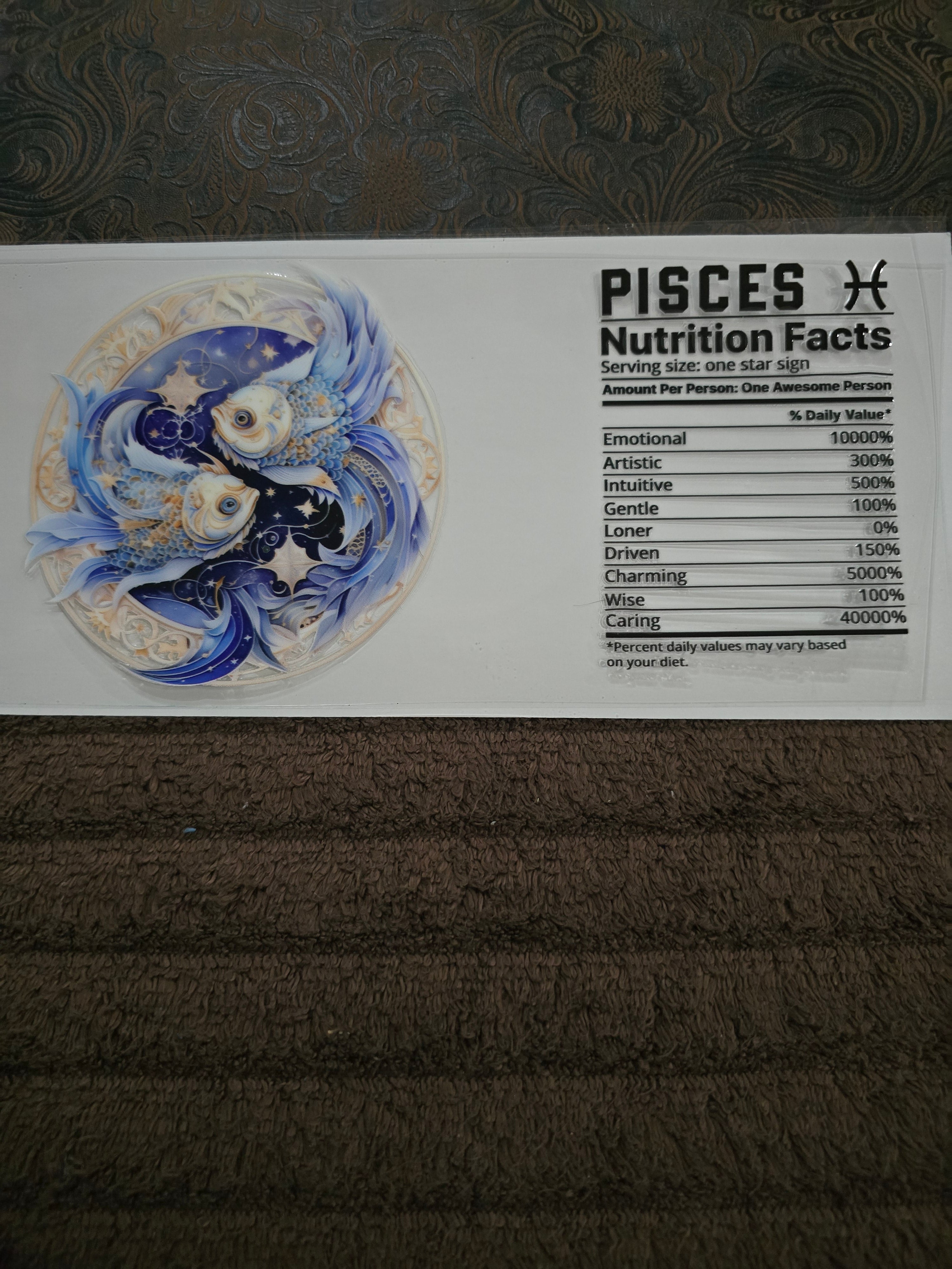 #209 "Pisces Nutrition” UVDTF Decal