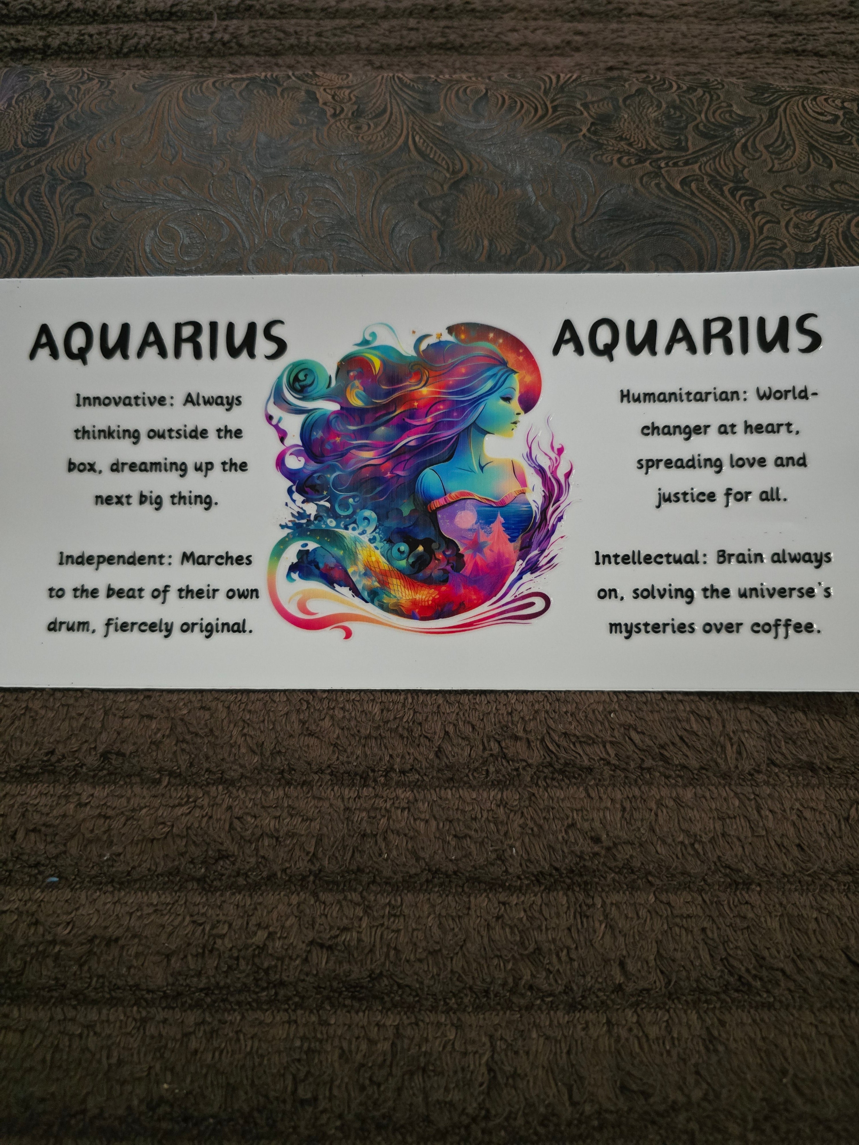 #217 "Aquarius” UVDTF Decal