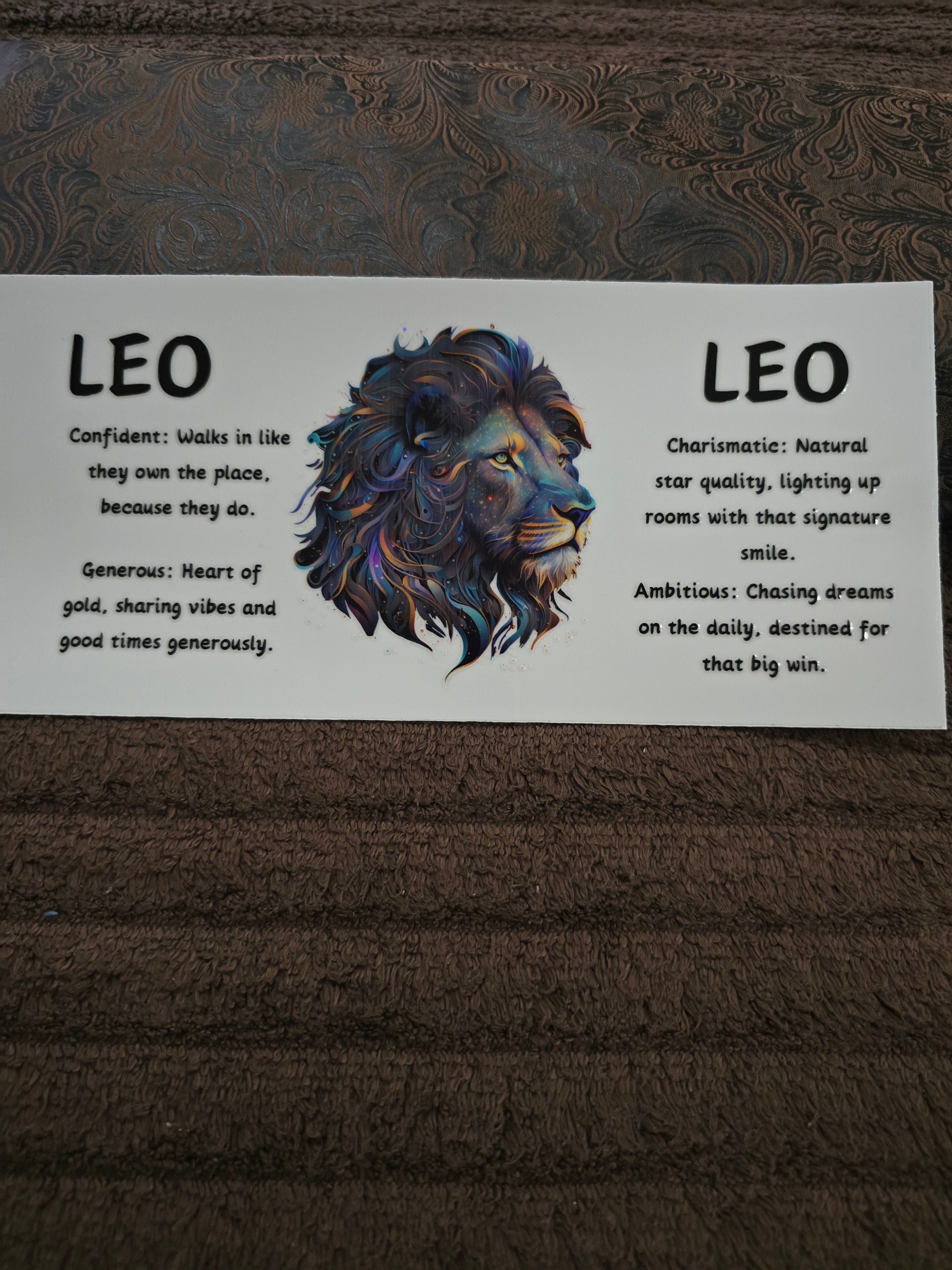 #219 "Leo” UVDTF Decal
