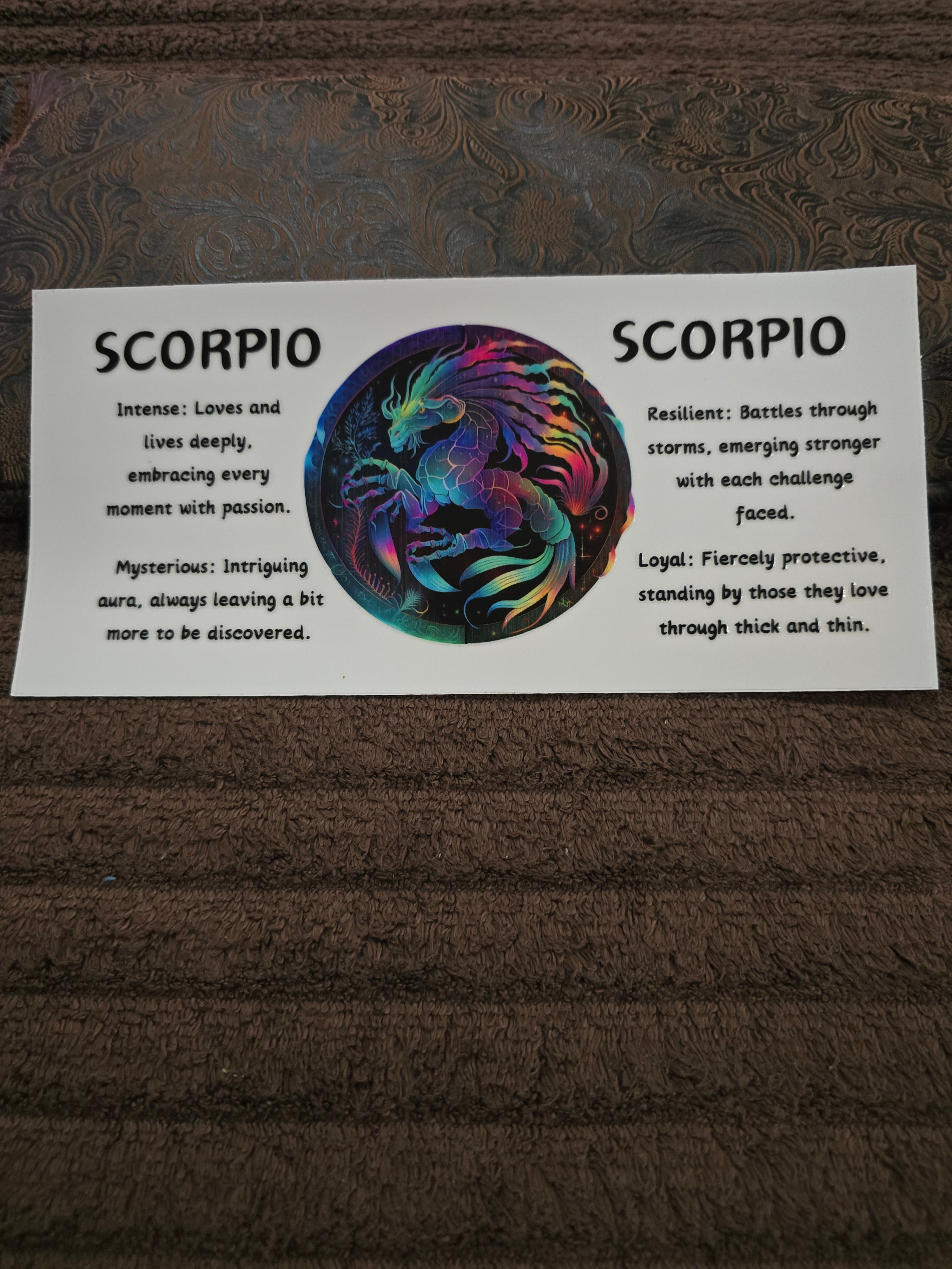 #221 "Scorpio” UVDTF Decal