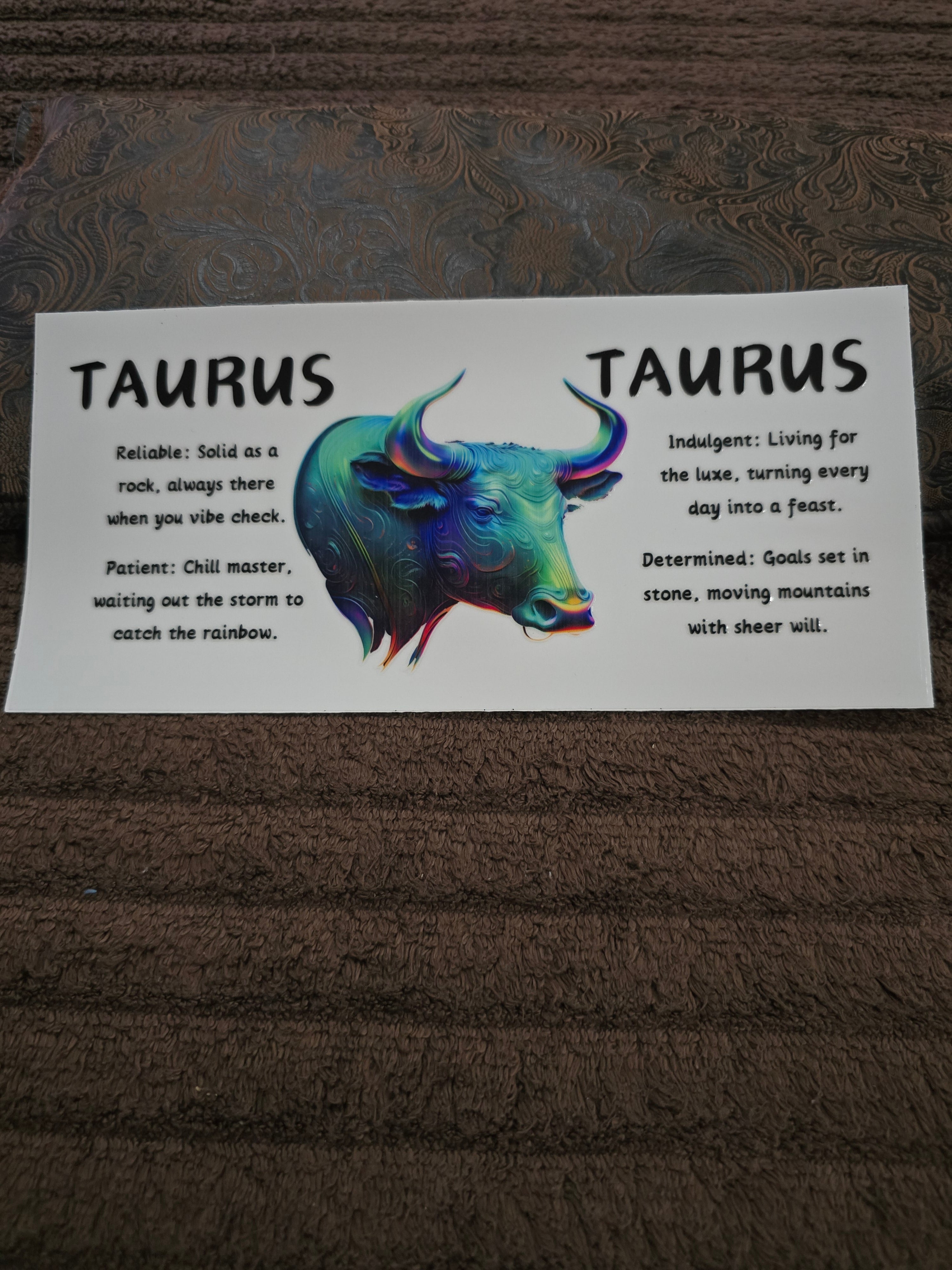 #222 "Taurus” UVDTF Decal