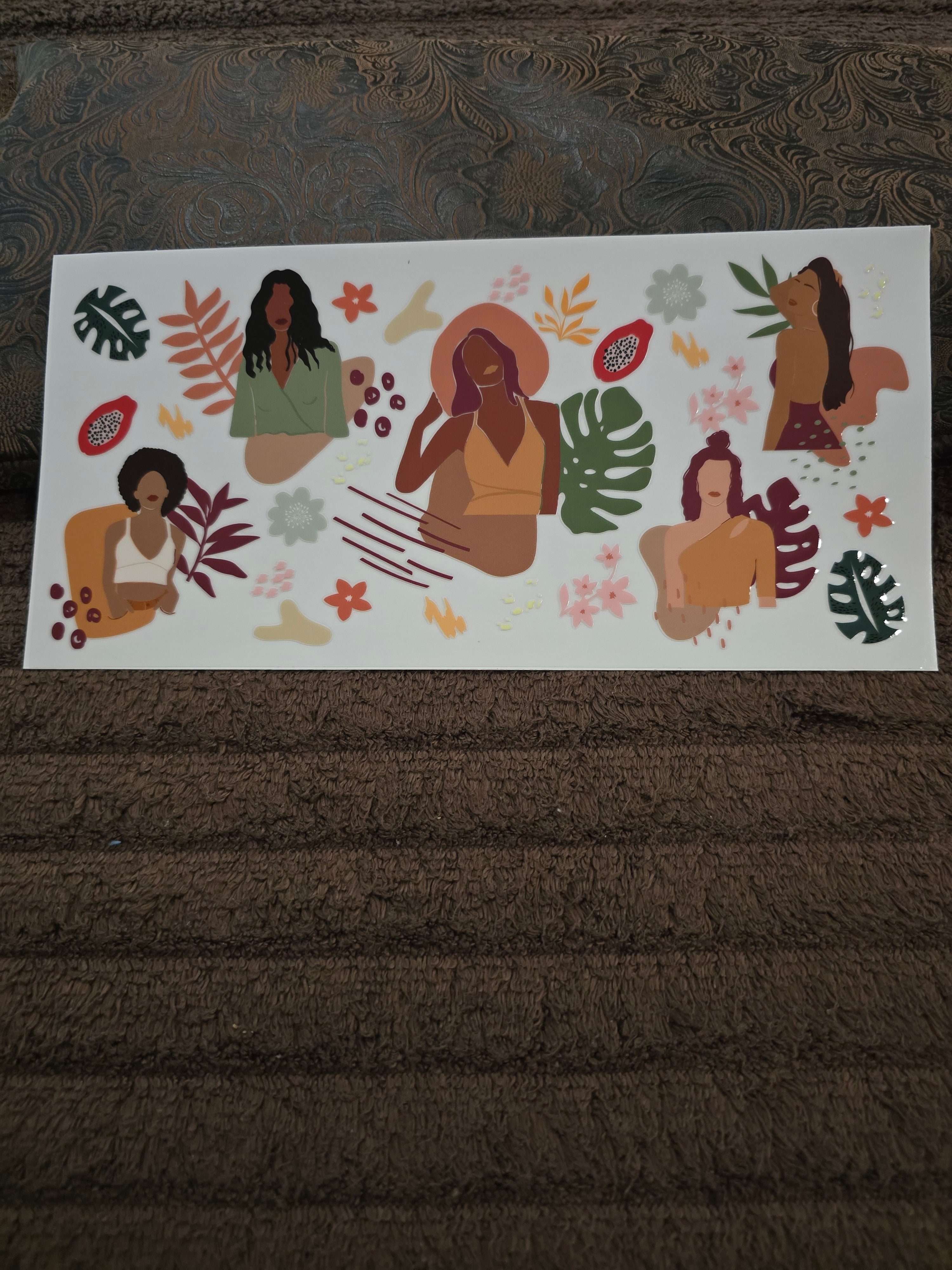 #72 "Empowered Women & Botanical Aesthetic" UVDTF Decal