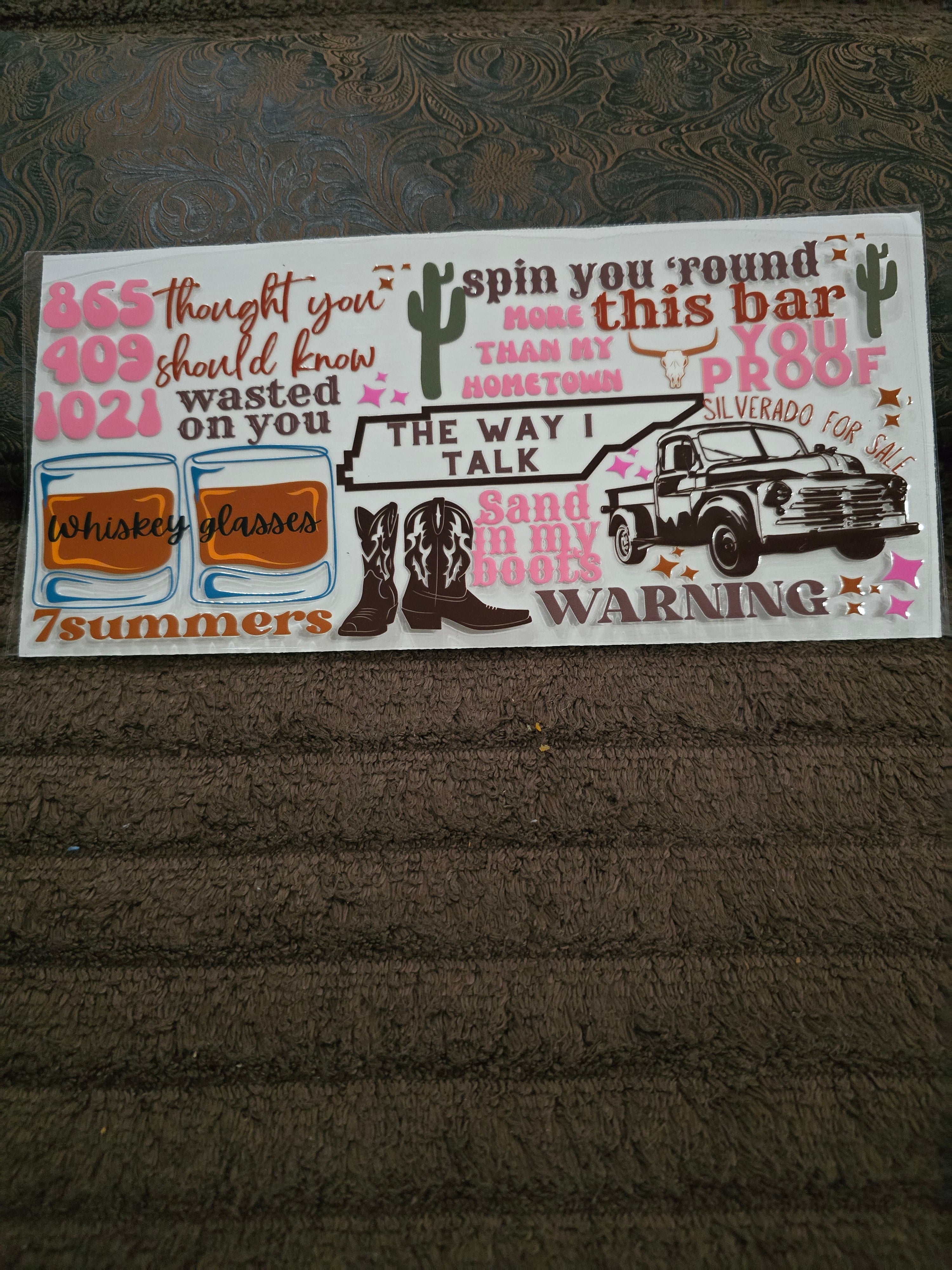 #30 "7 Summers" UVDTF Decal