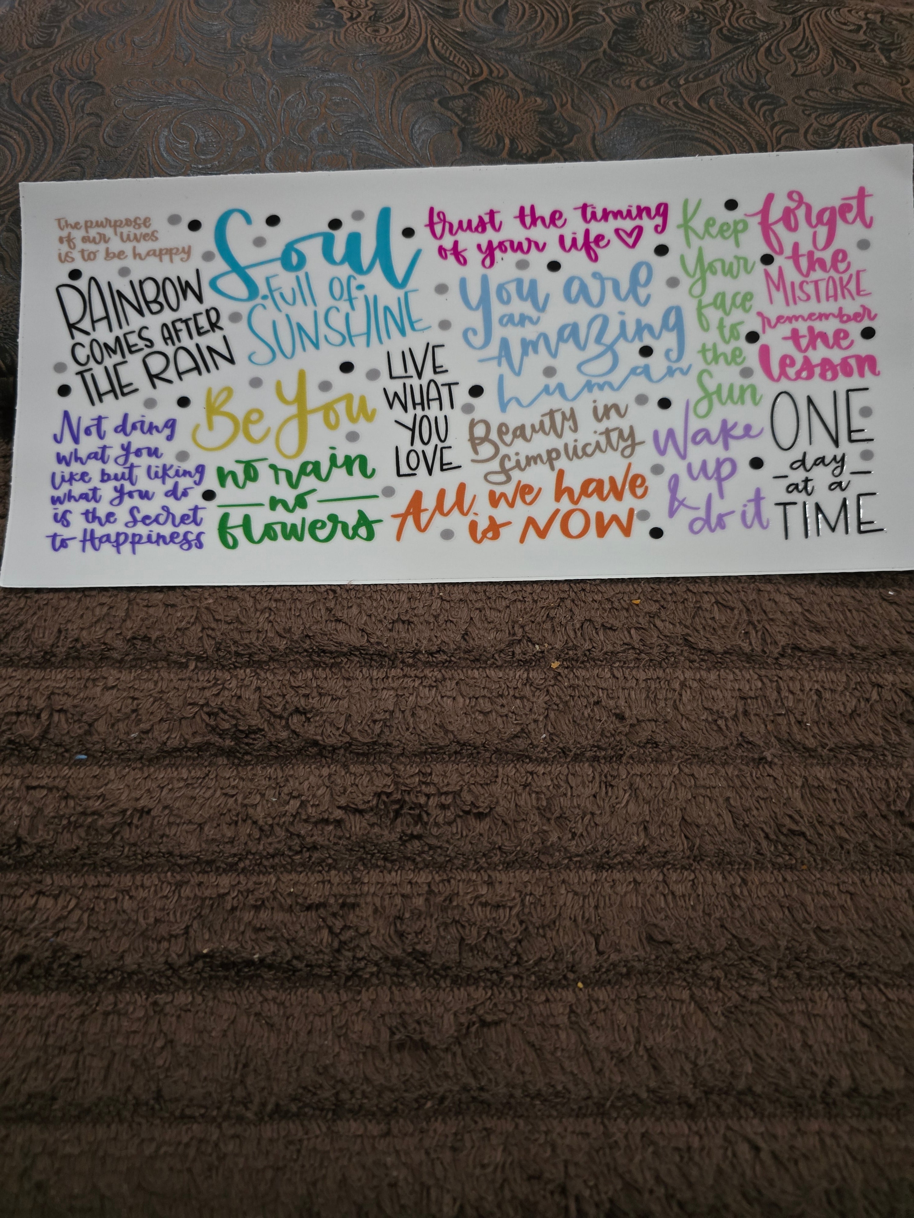 #114 "Be You" UVDTF Decal