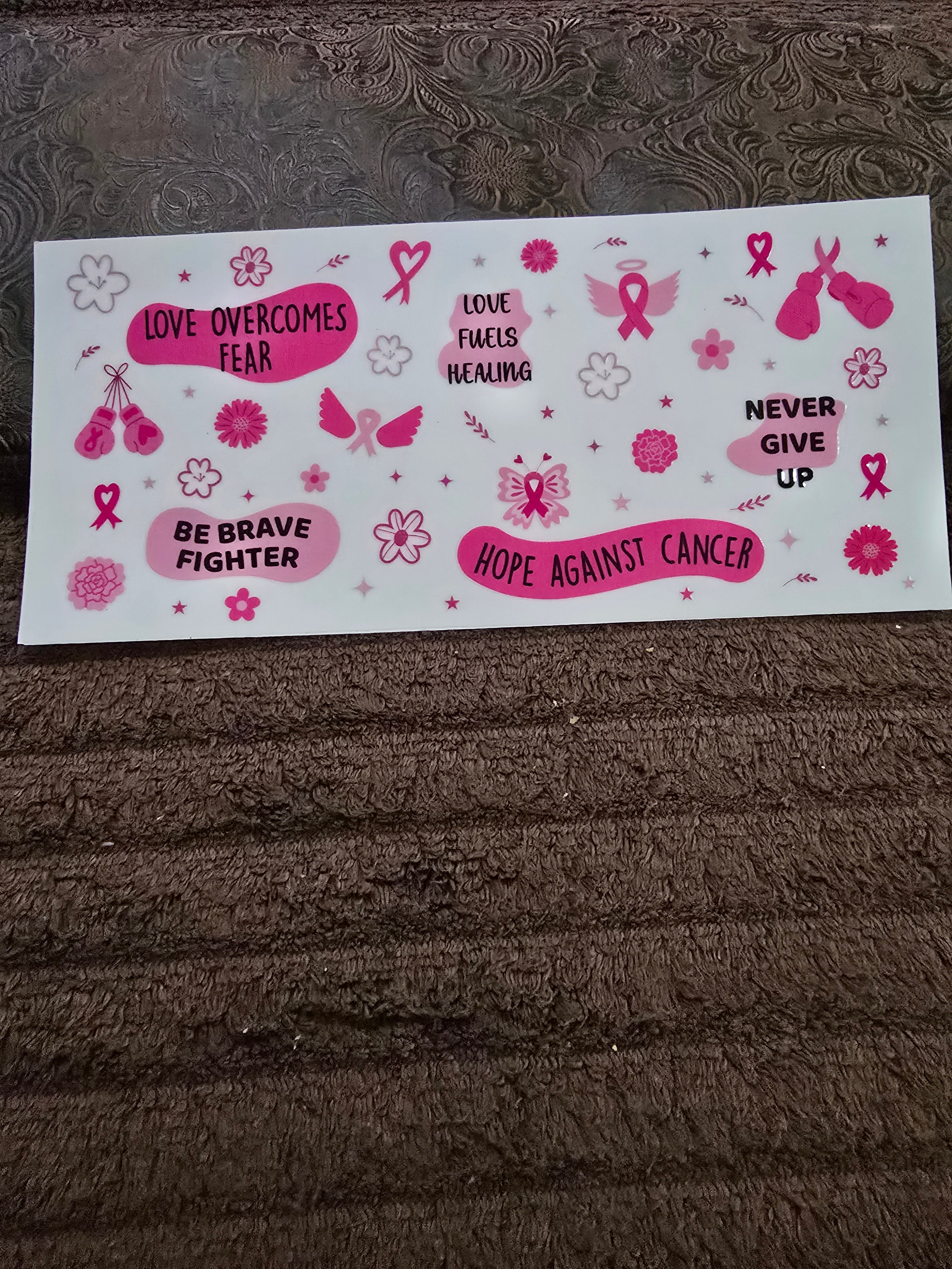 #93 "Hope Against Cancer" UVDTF Decal