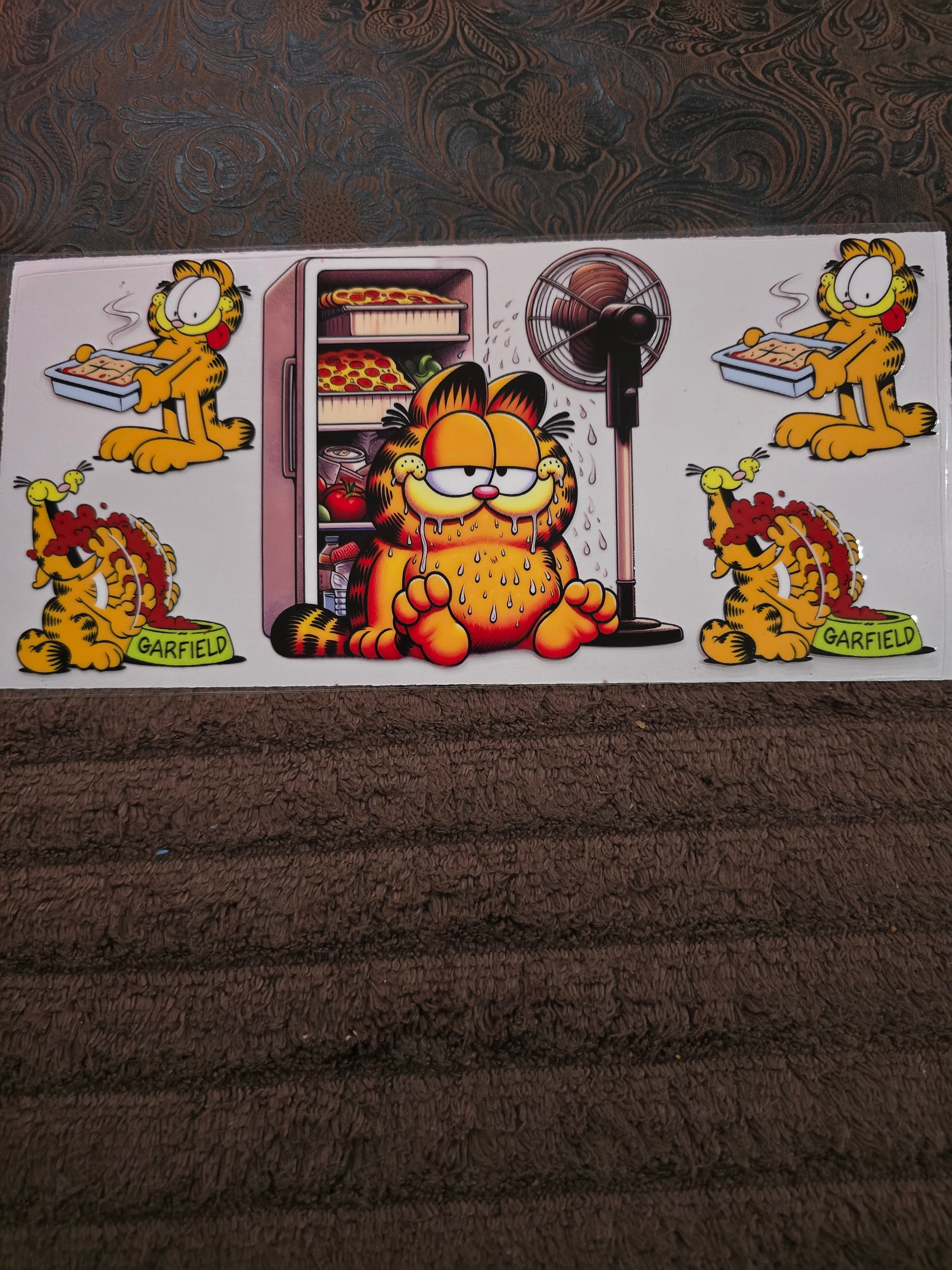 #165 "Fat Cat Food Frenzy” UVDTF Decal
