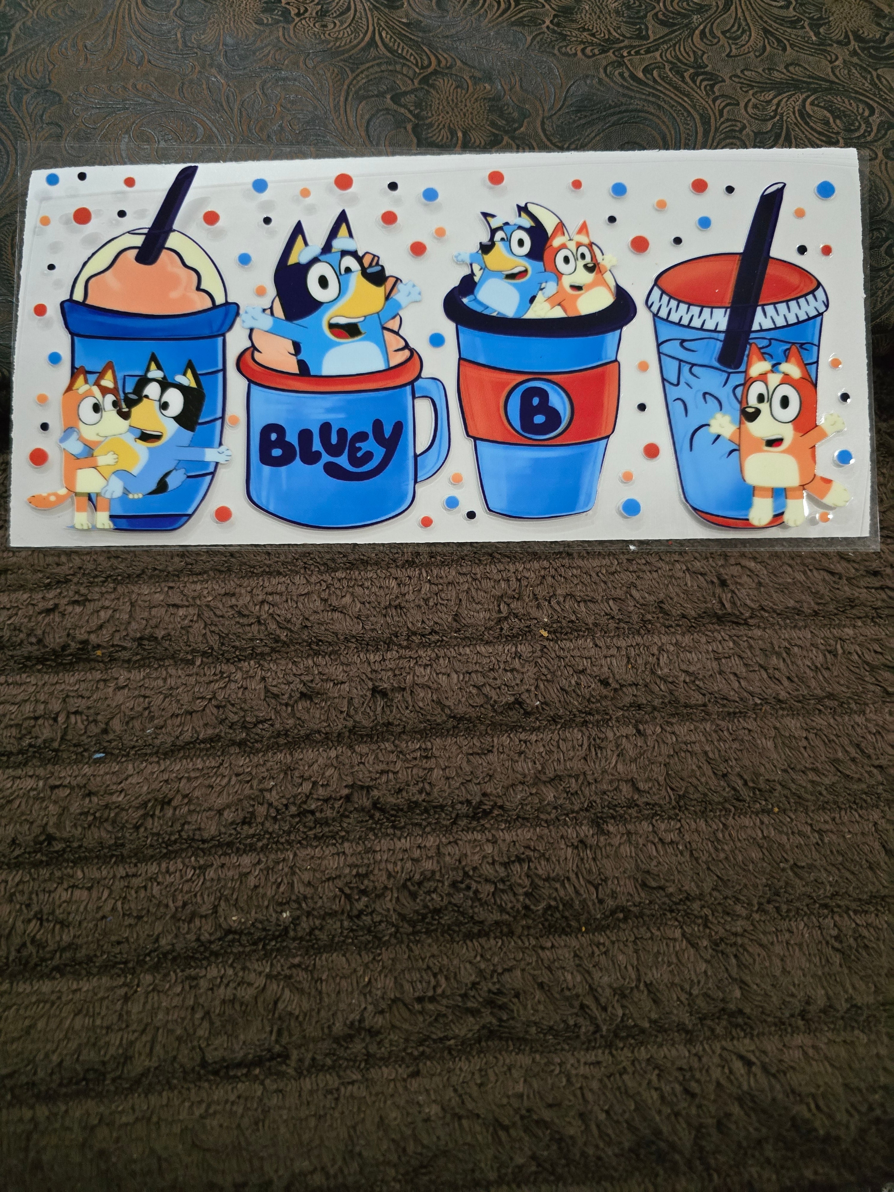 #175 "Bluey in A Cup” UVDTF Decal