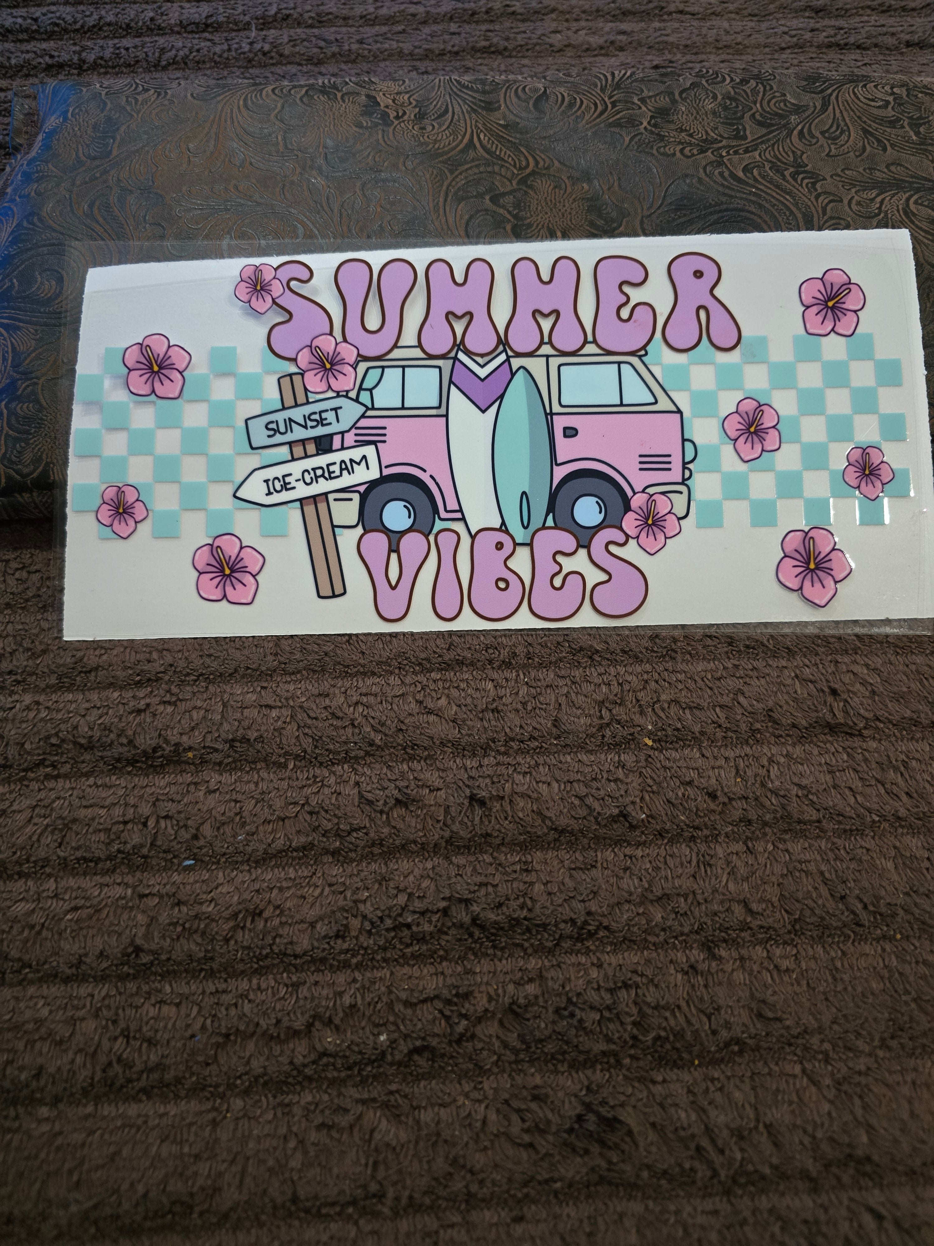 #177 "Summer Vibes” UVDTF Decal