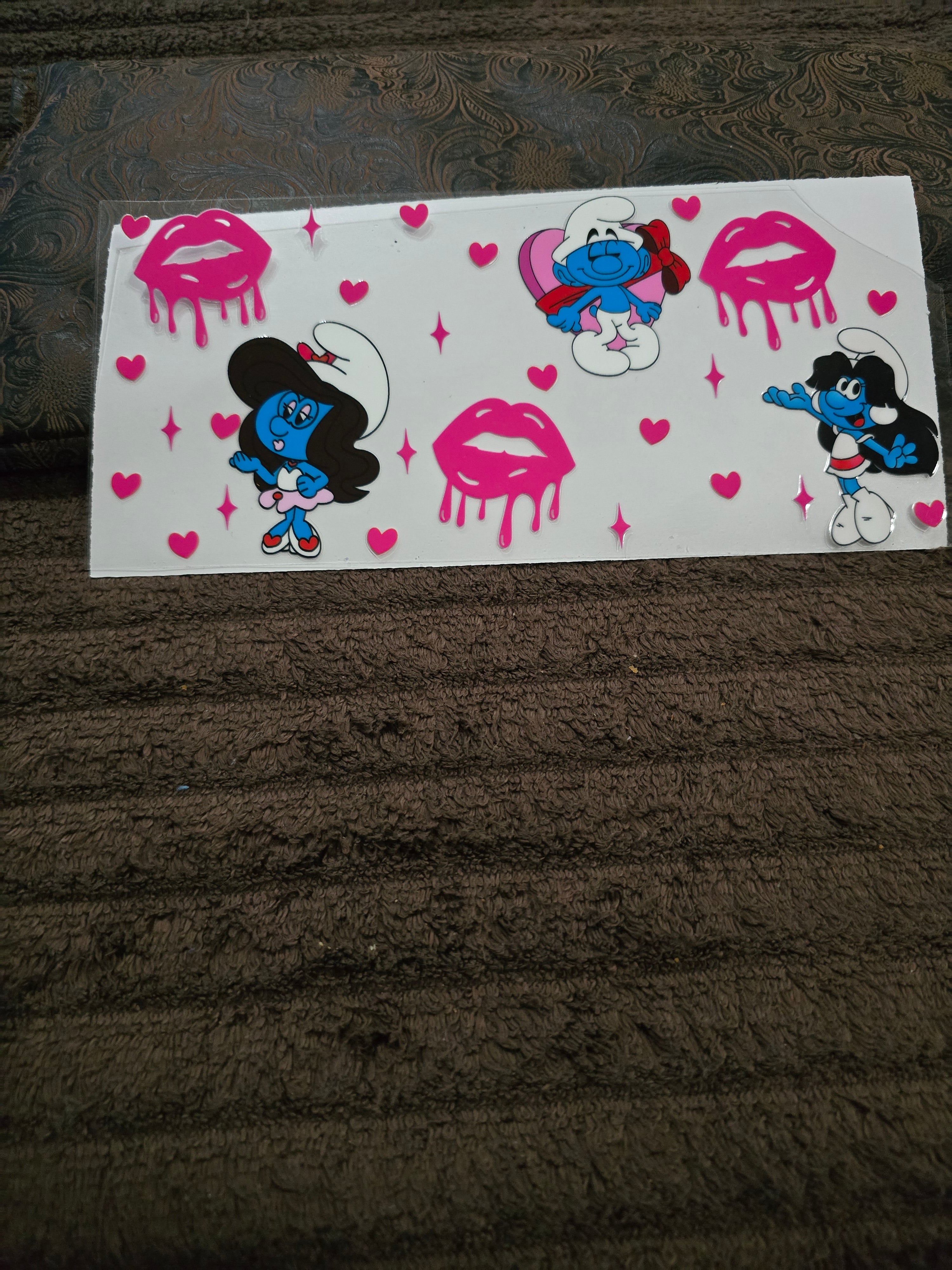 #180 "Smurf Kisses” UVDTF Decal