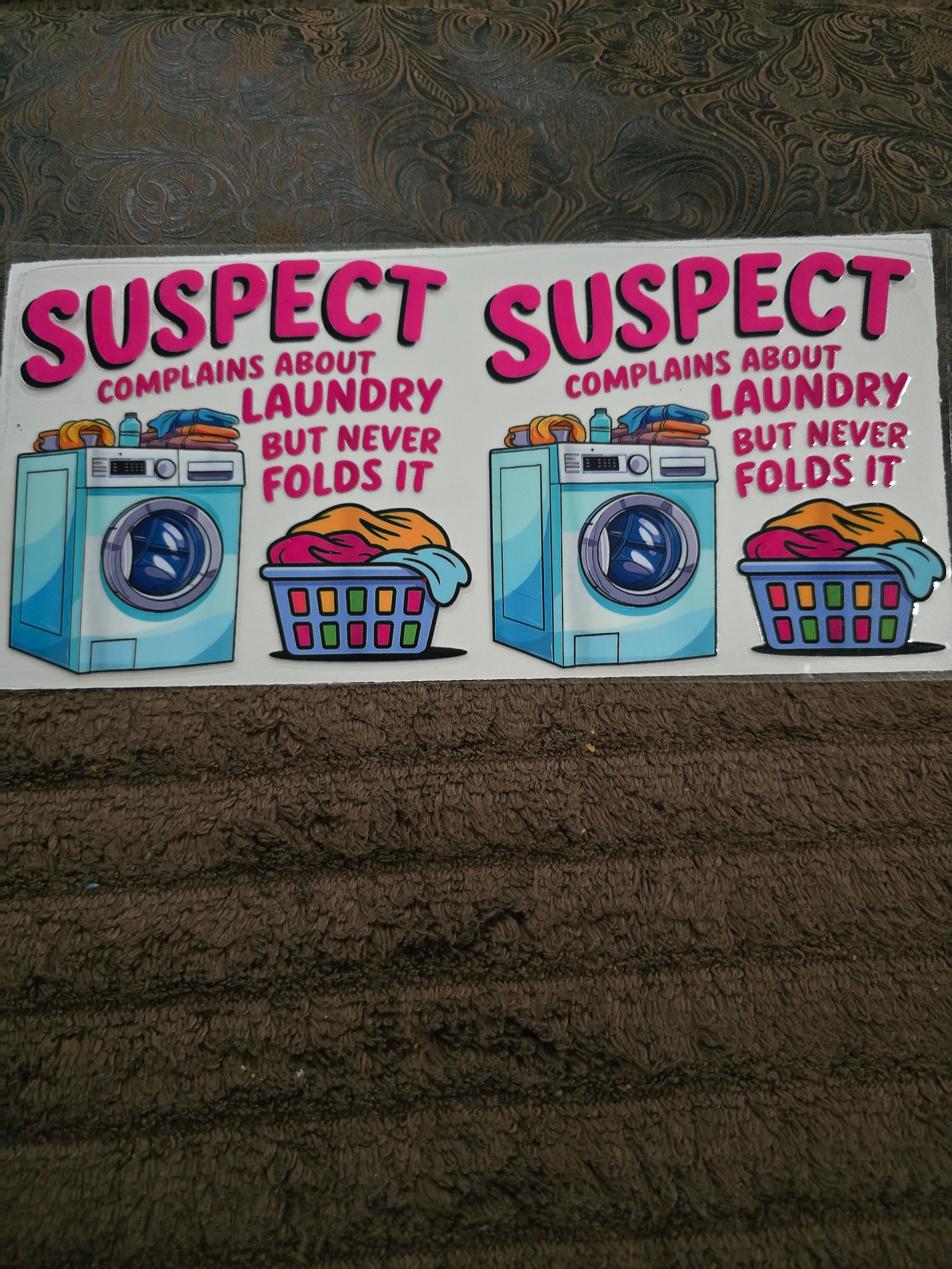#185 "Laundry” UVDTF Decal