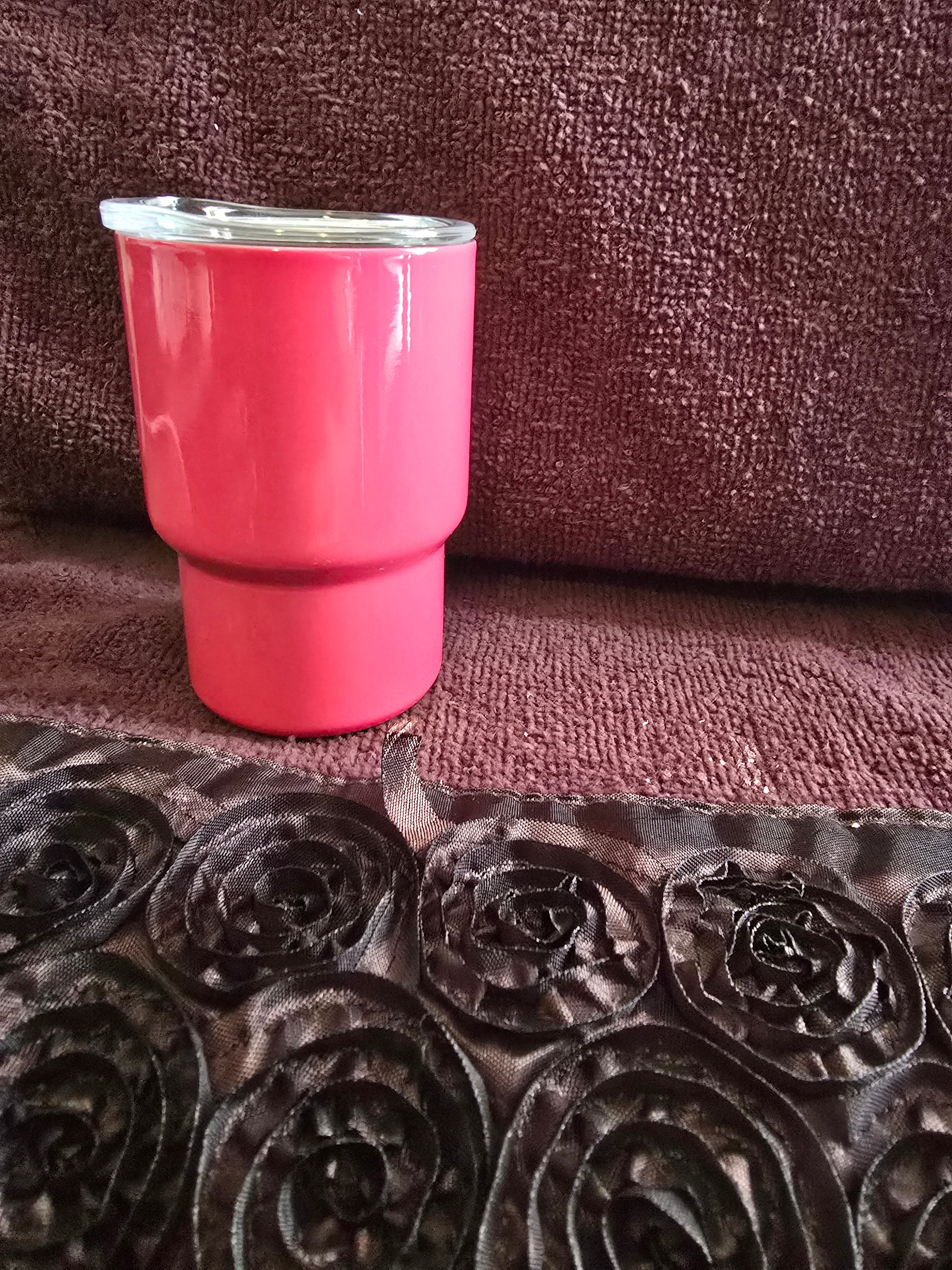 3 oz Mini Tumbler Shot Glass with Metal Straw