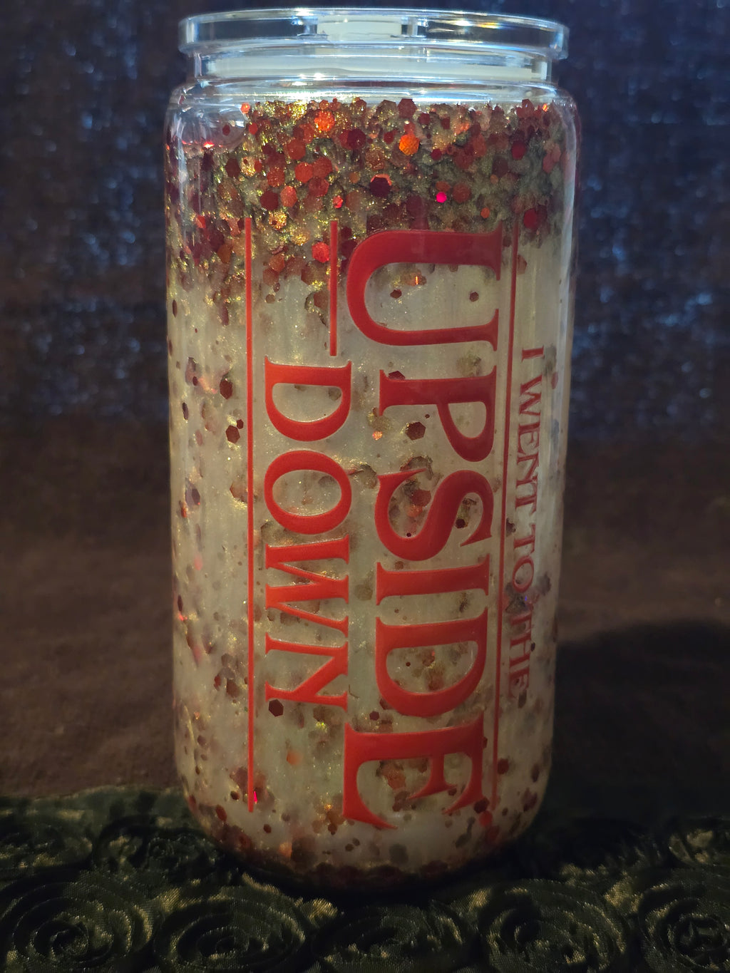 16oz Snow Globe Tumbler – “Upside Down” Design