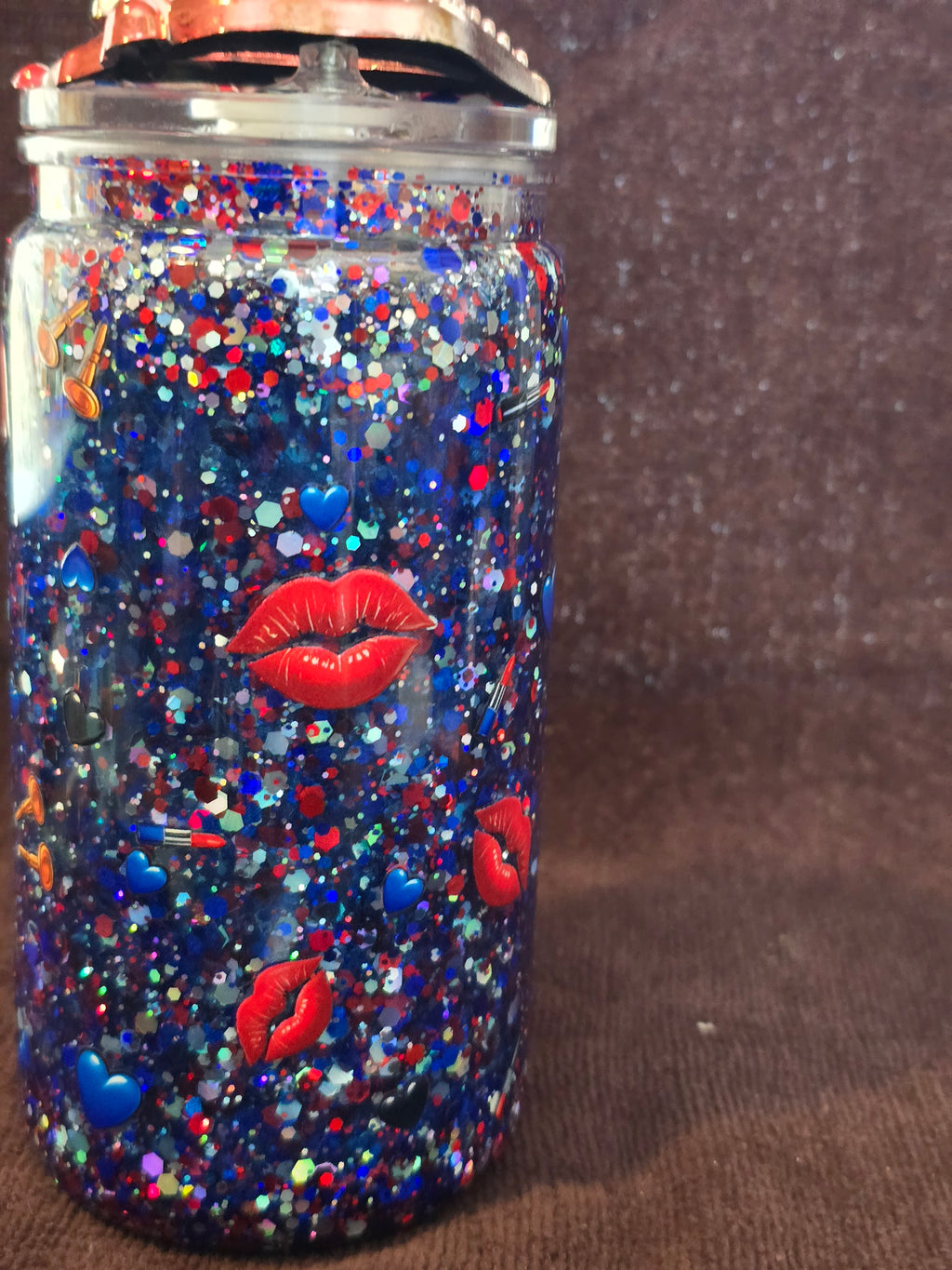16oz Acrylic " Betty Boop Urban Glam Edition" Snow Globe Tumbler