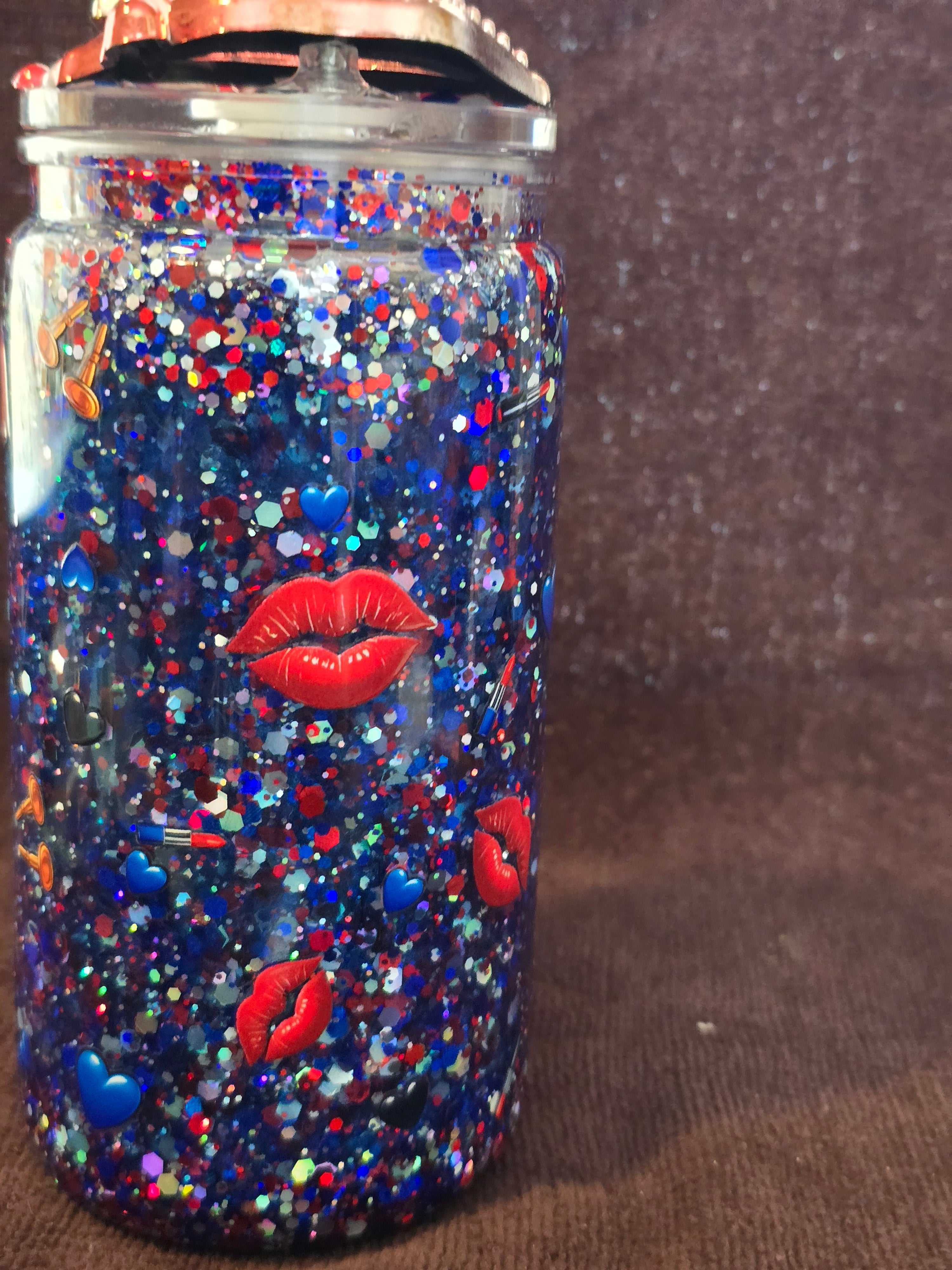 16oz Acrylic " Betty Boop Urban Glam Edition" Snow Globe Tumbler