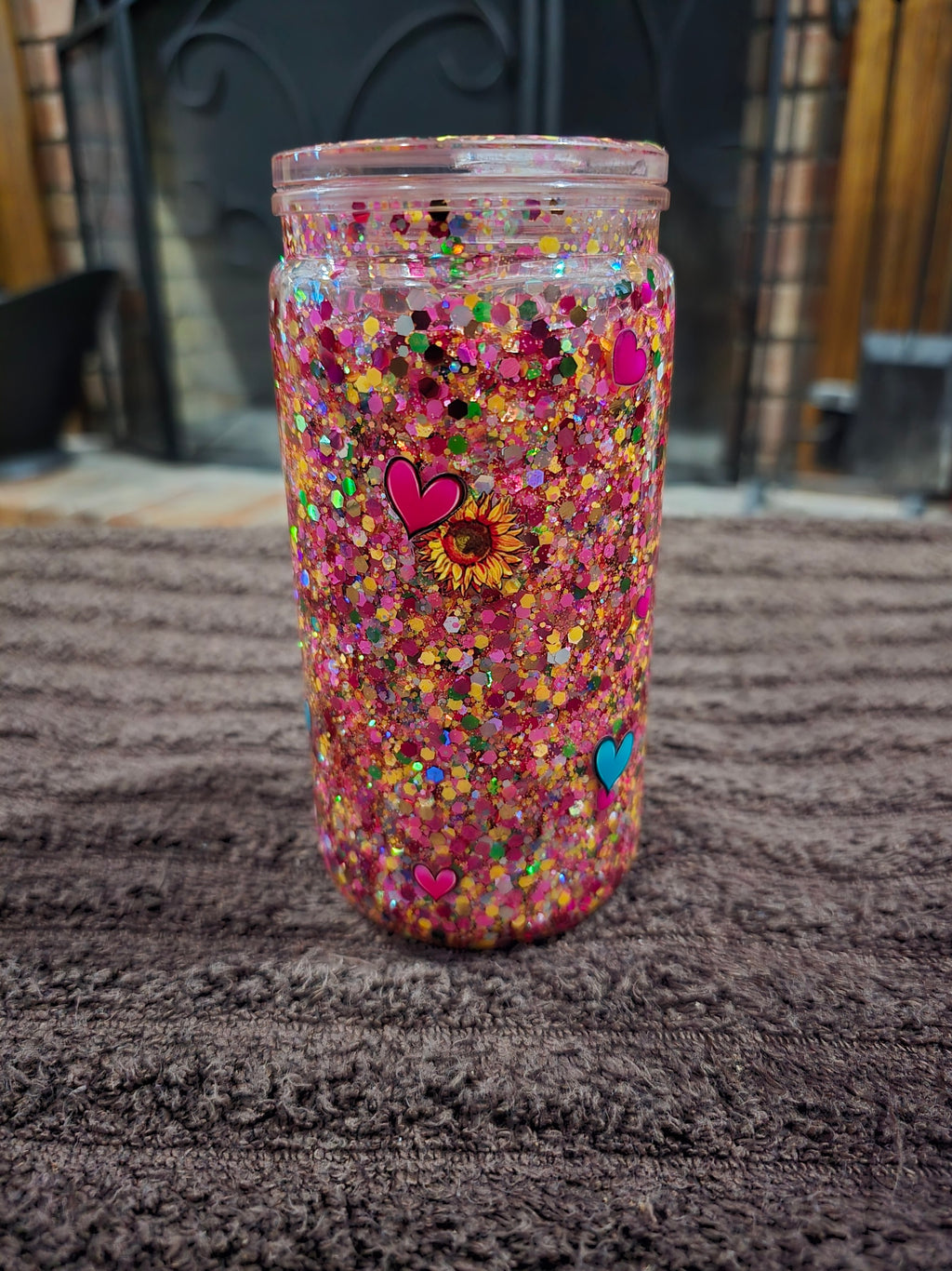 16oz Acrylic "Kinda Boujee Kinda Broke" Snow Globe Tumbler