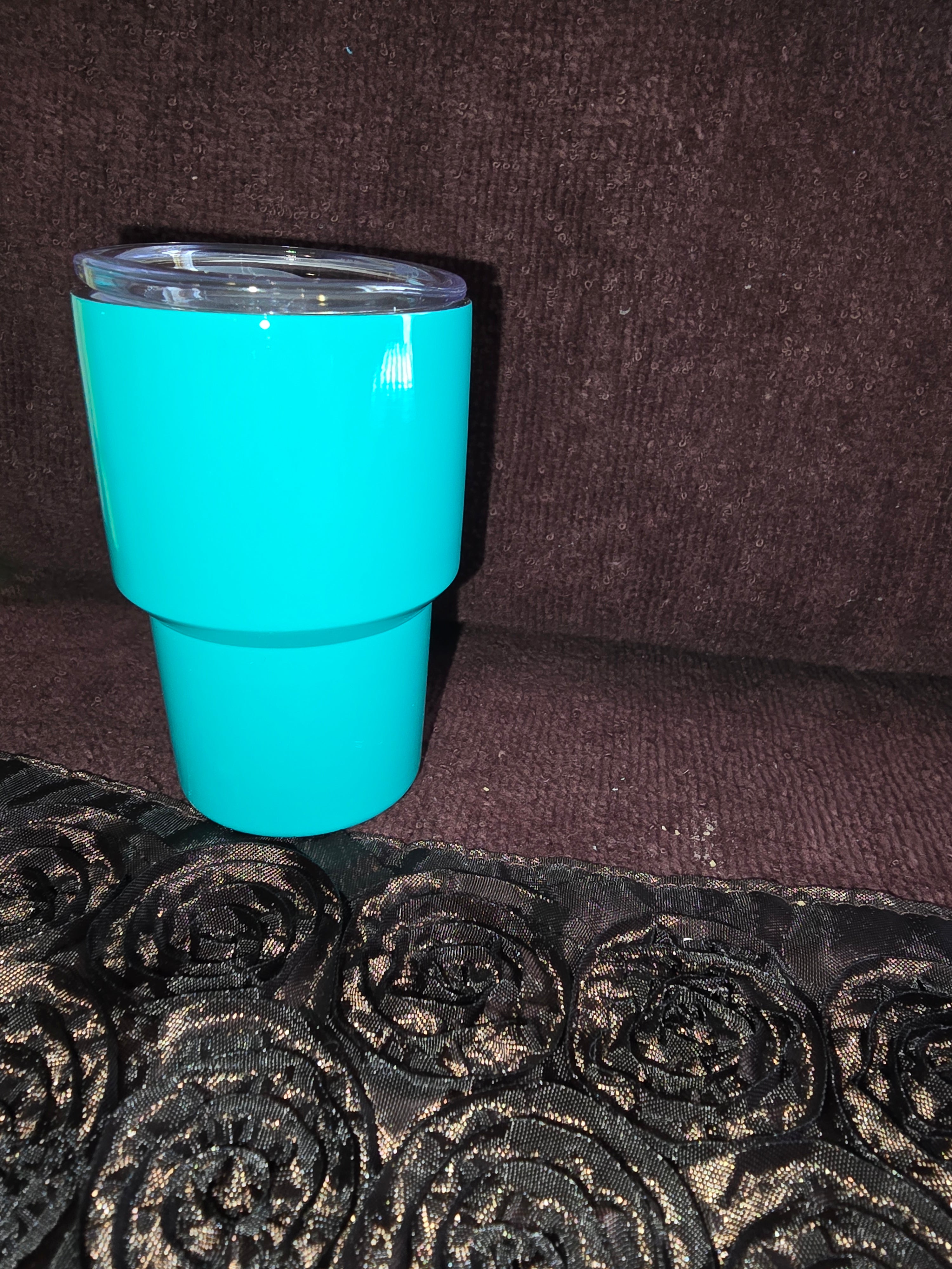 3 oz Mini Tumbler Shot Glass with Metal Straw