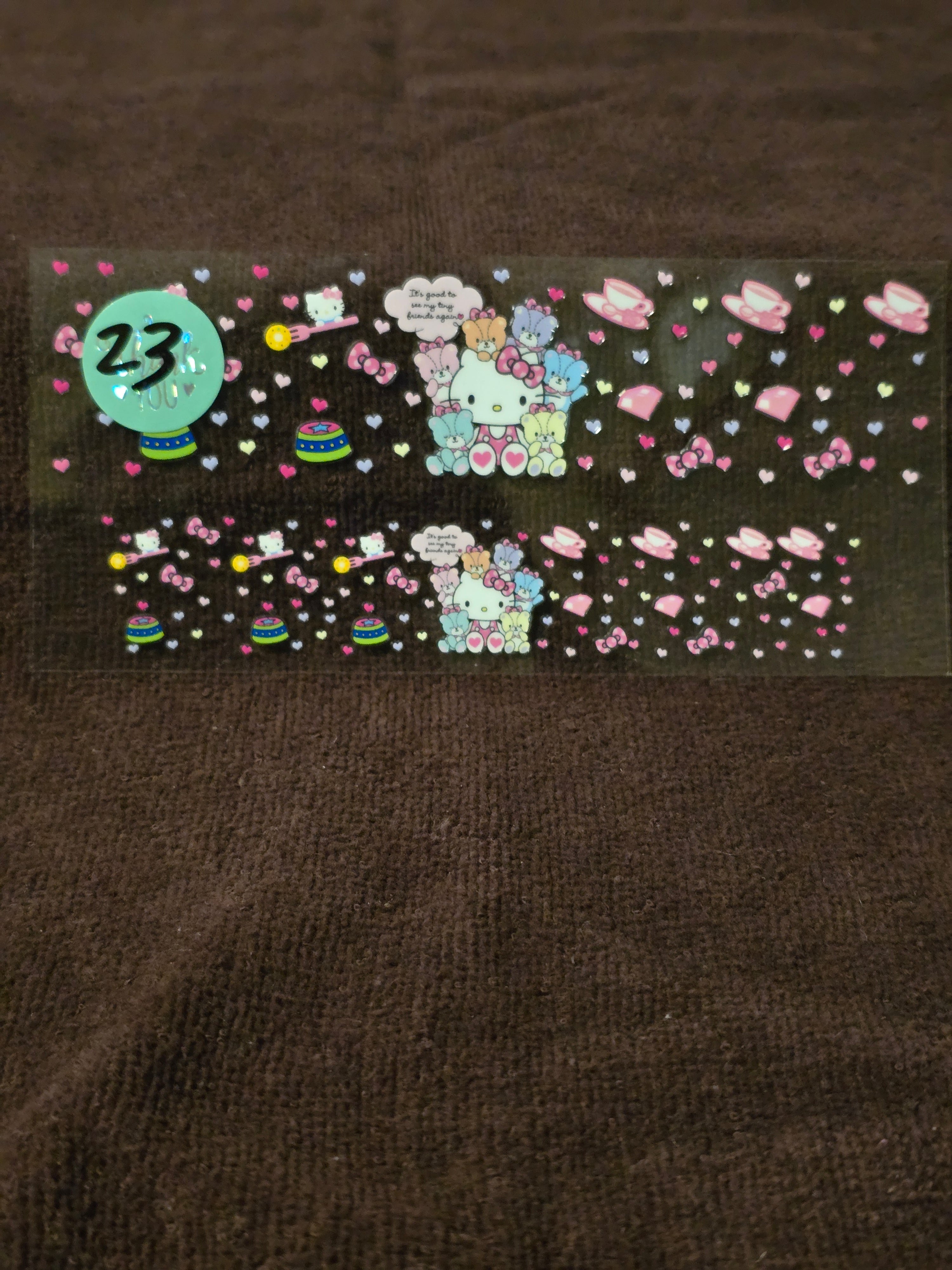 #23 💖 Kawaii Kitty & Friends - 3 oz Mini Tumbler Decal