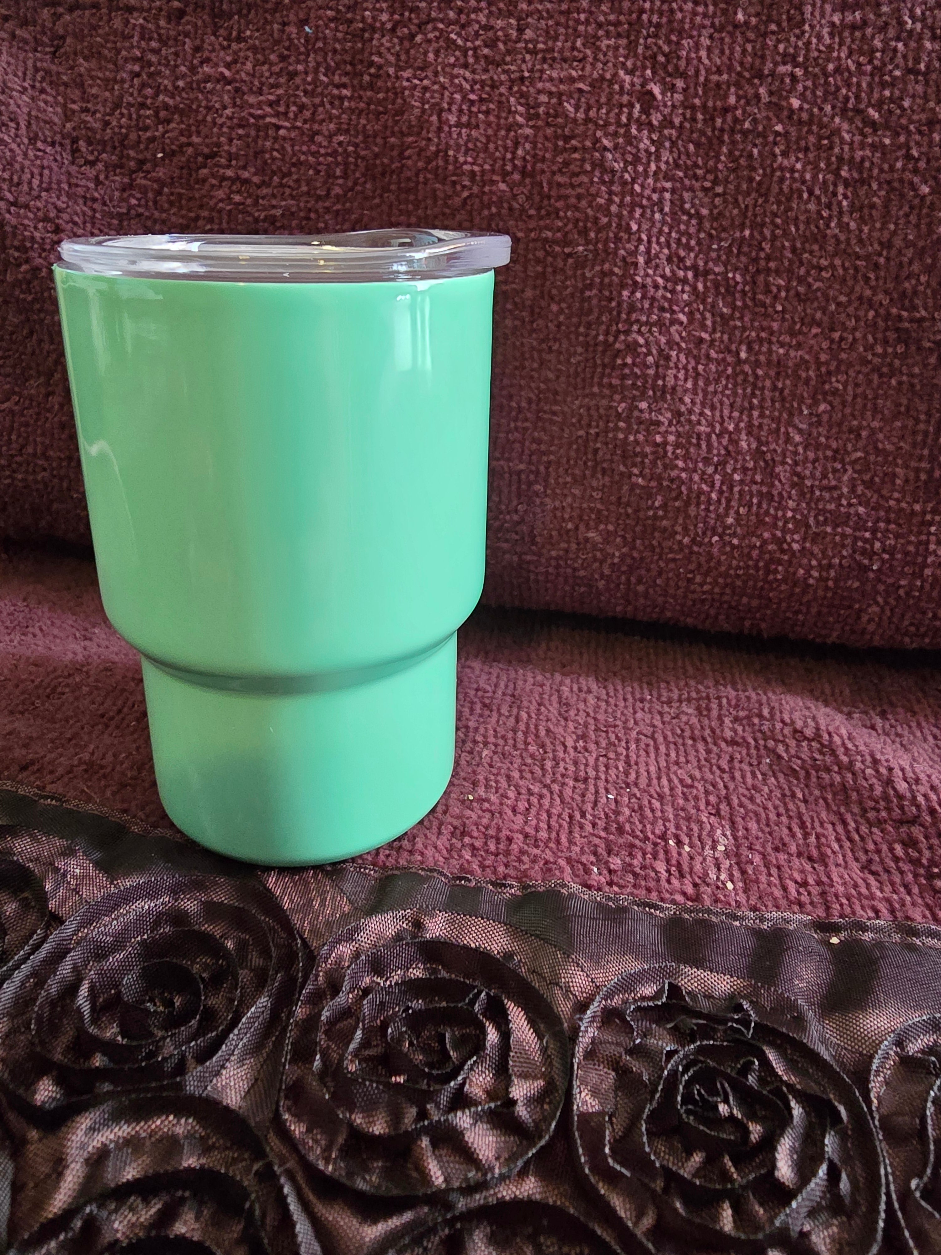 3 oz Mini Tumbler Shot Glass with Metal Straw
