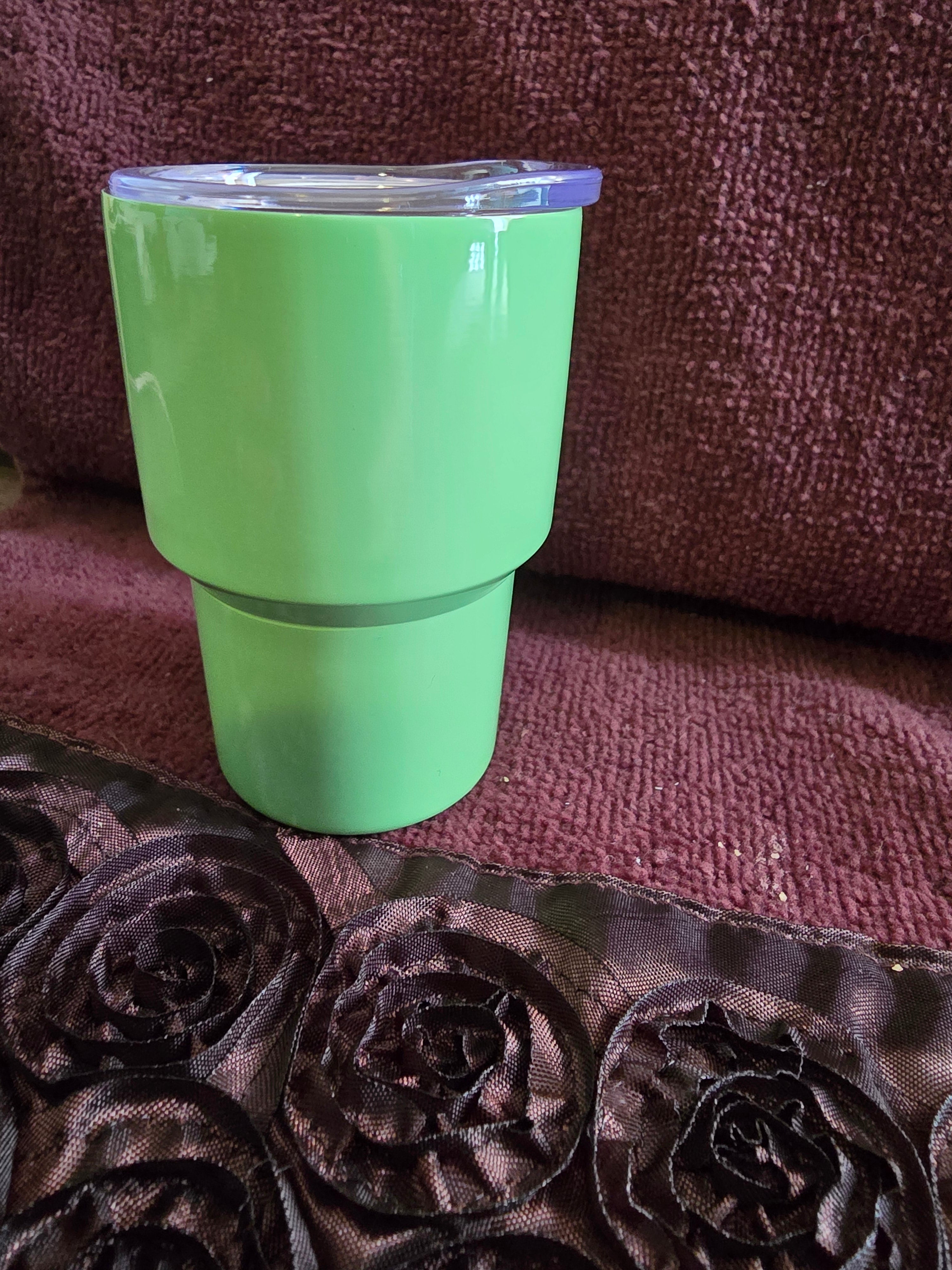 3 oz Mini Tumbler Shot Glass with Metal Straw