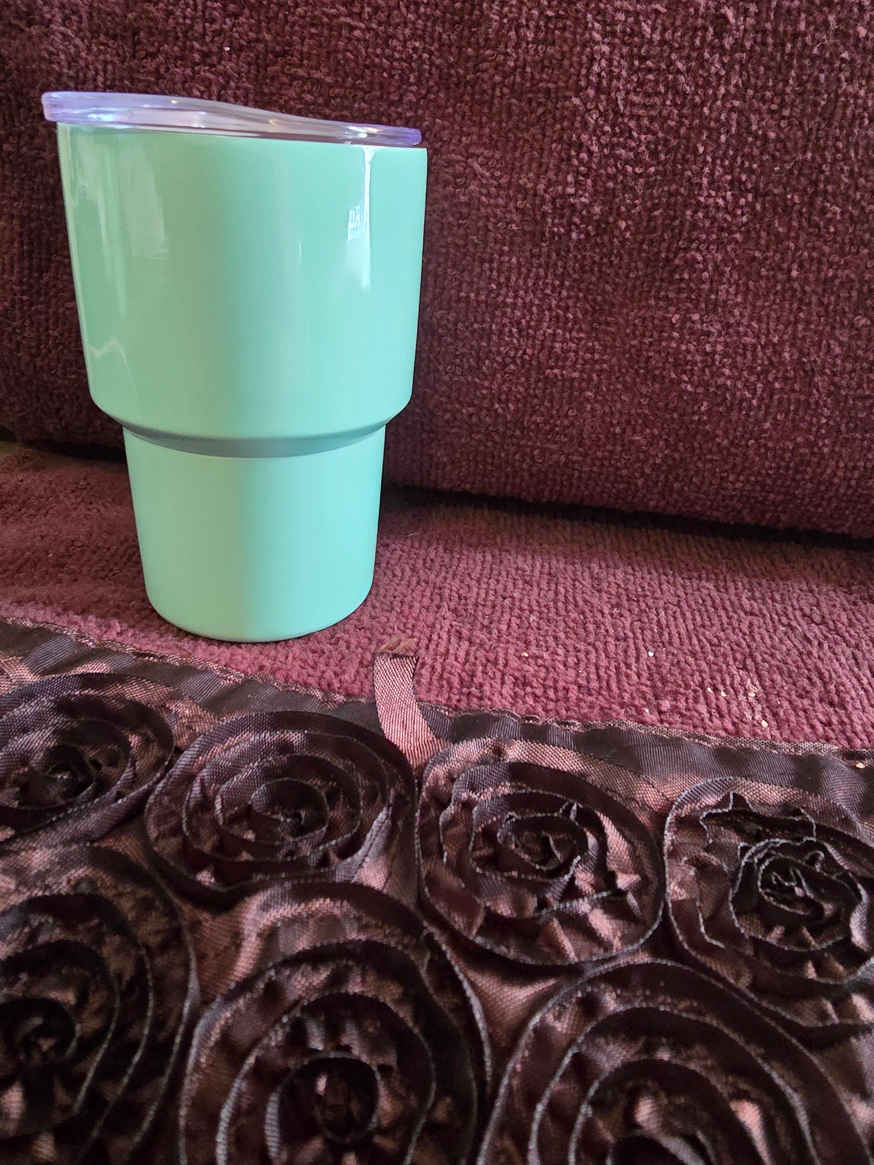 3 oz Mini Tumbler Shot Glass with Metal Straw