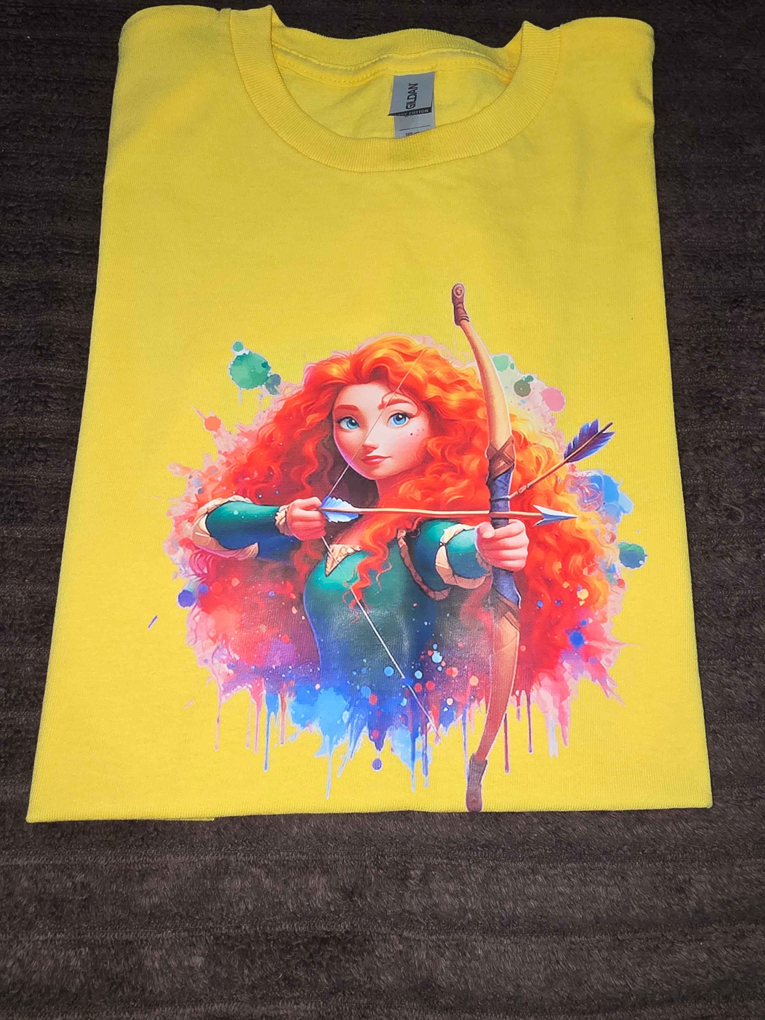 Vibrant Archer Girl Graphic T-Shirt